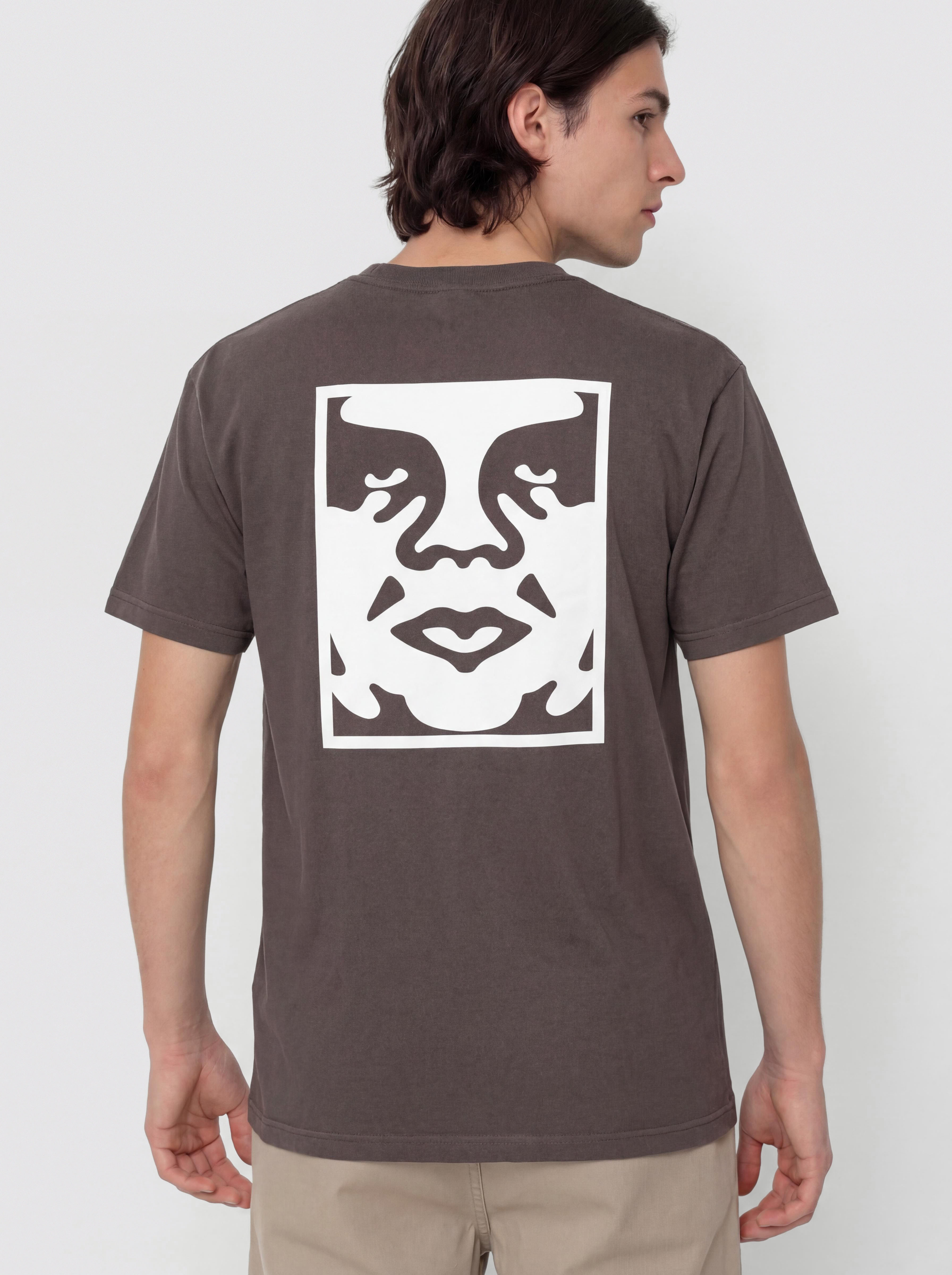 T-shirt OBEY Obey Bold Icon Face (pigment dusty black)