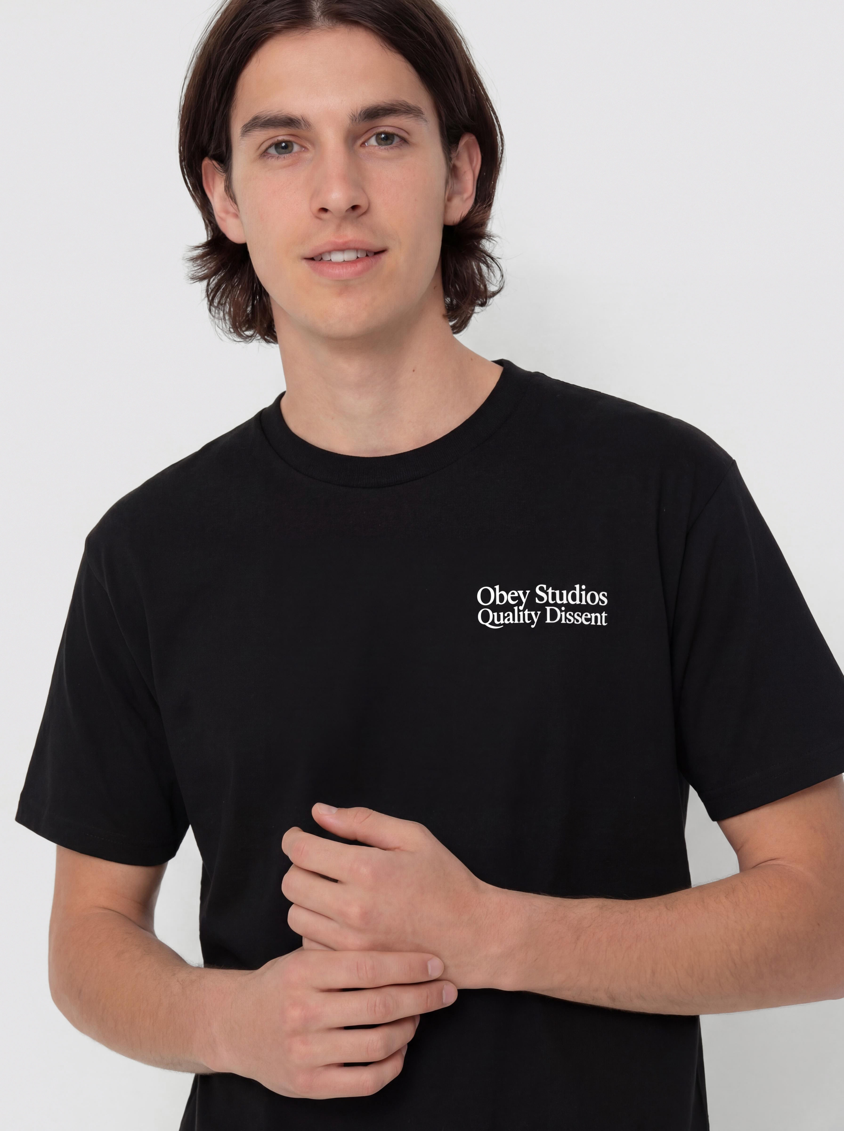 T-shirt OBEY Studios Quality Dissent (black)