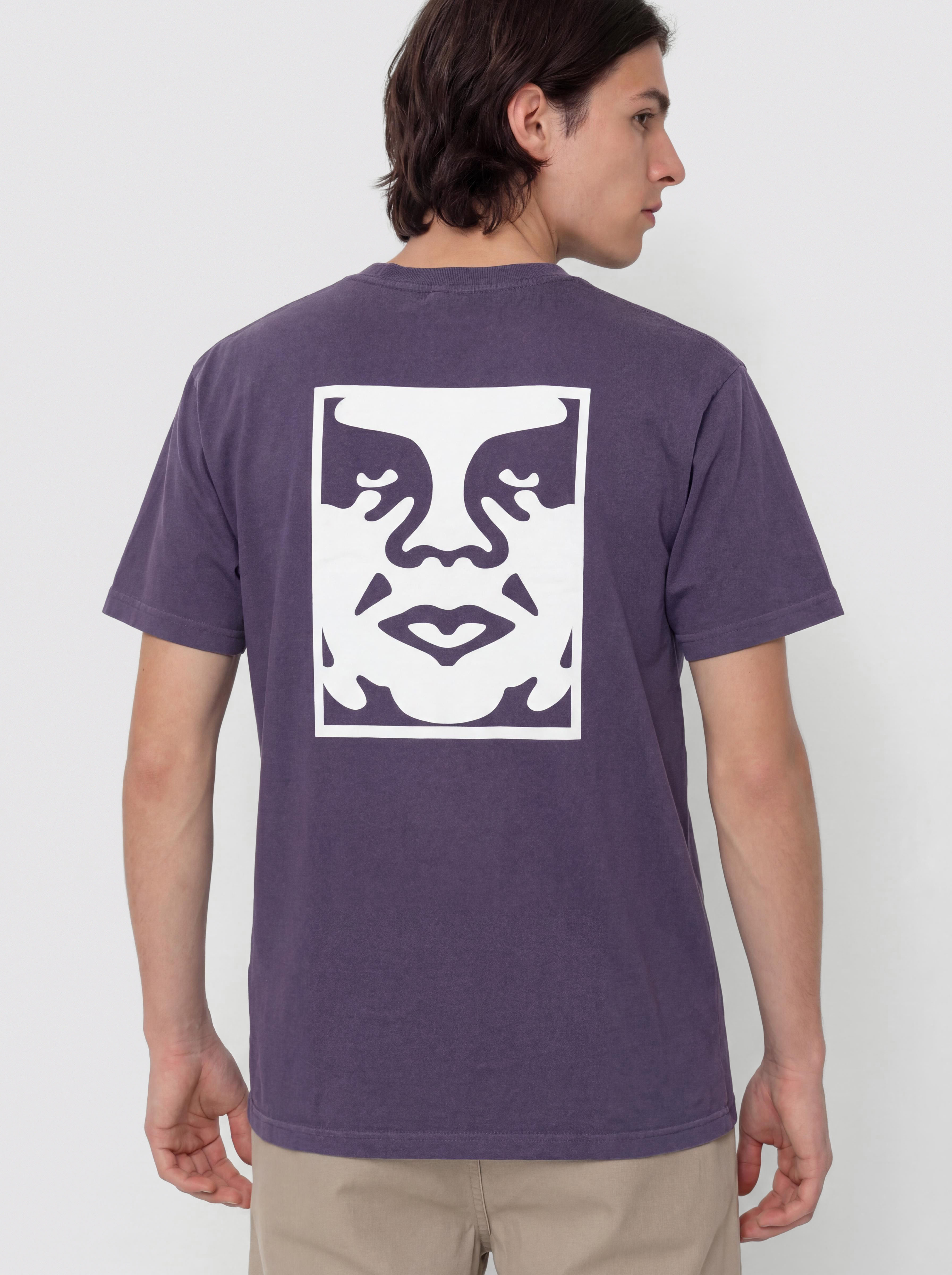 T-shirt OBEY Bold Icon Face (pigment purple velvet)