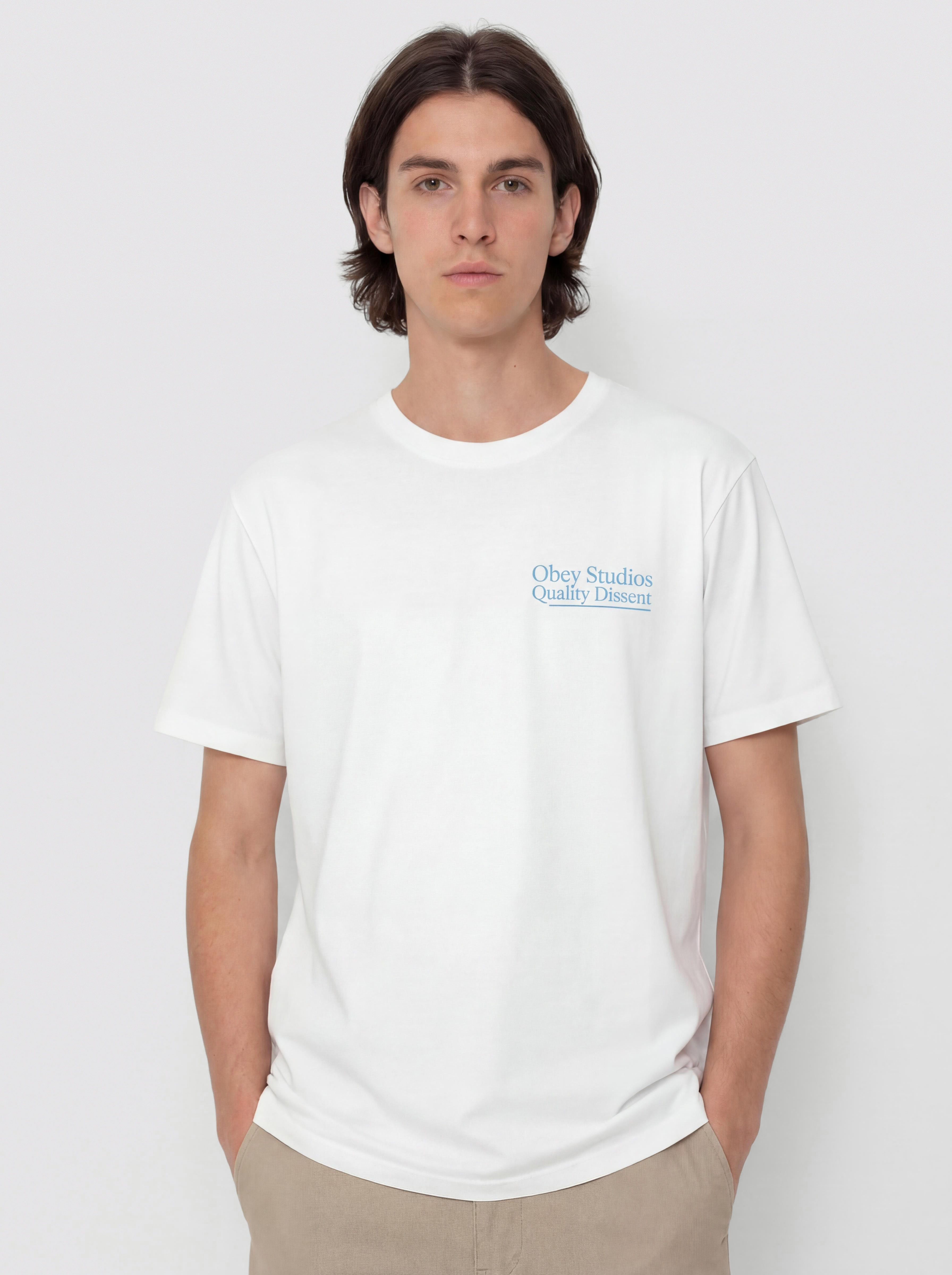 T-shirt OBEY Studios Quality Dissent (white)