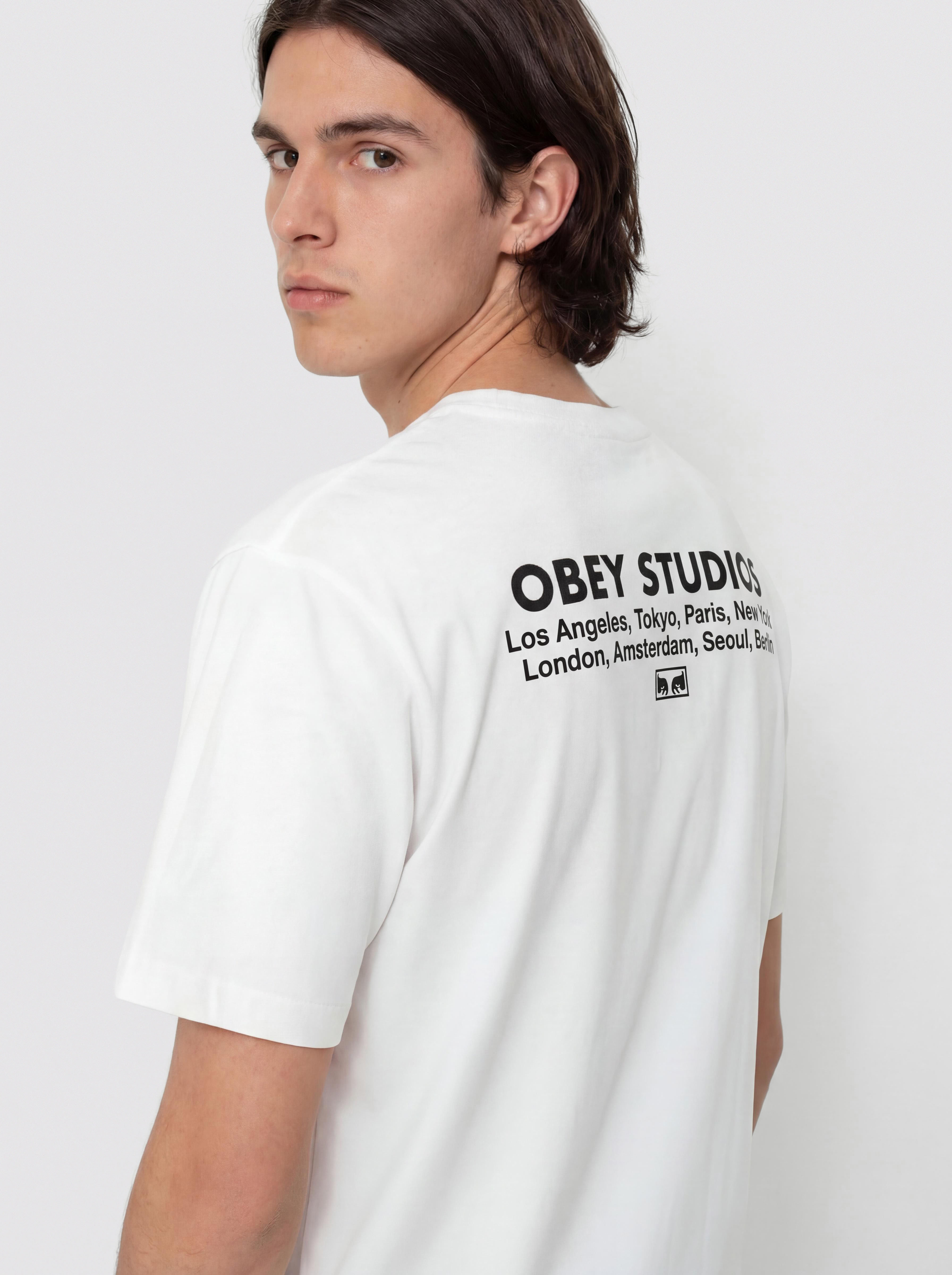 T-shirt OBEY Studios Eye (white)