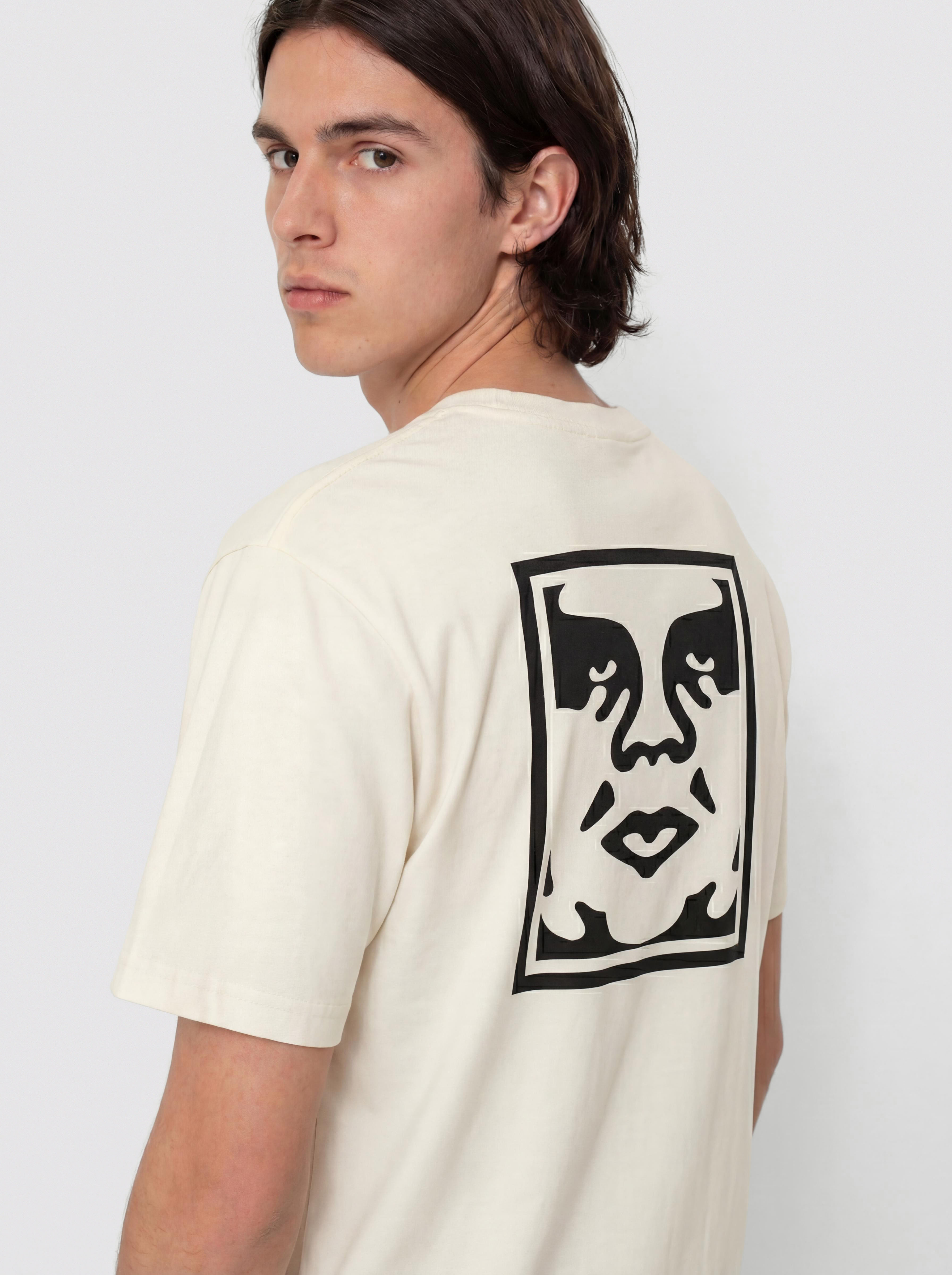 T-shirt OBEY Obey Bold Icon Face (pigment chalk)
