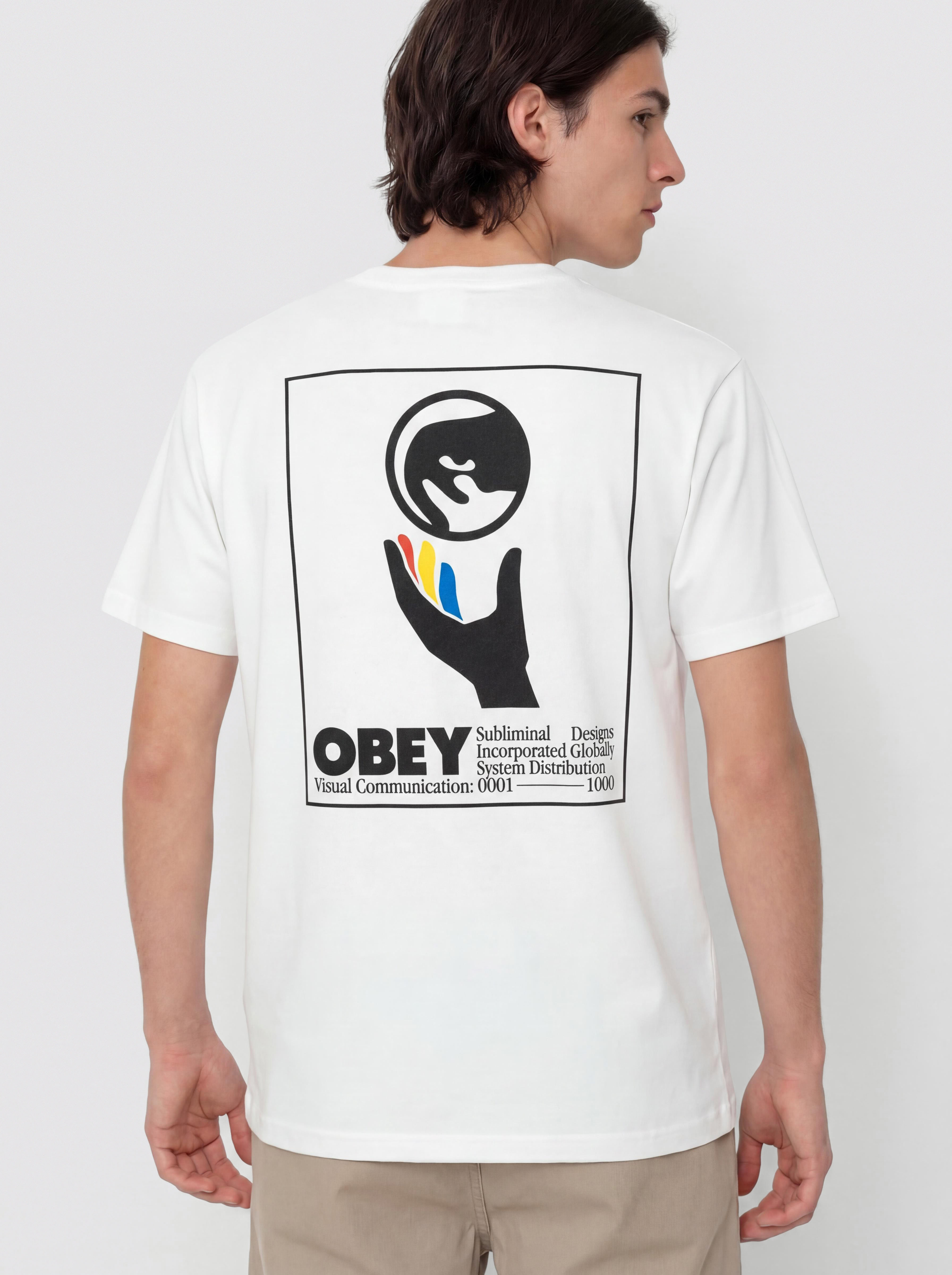 T-shirt OBEY Global Systems (white)