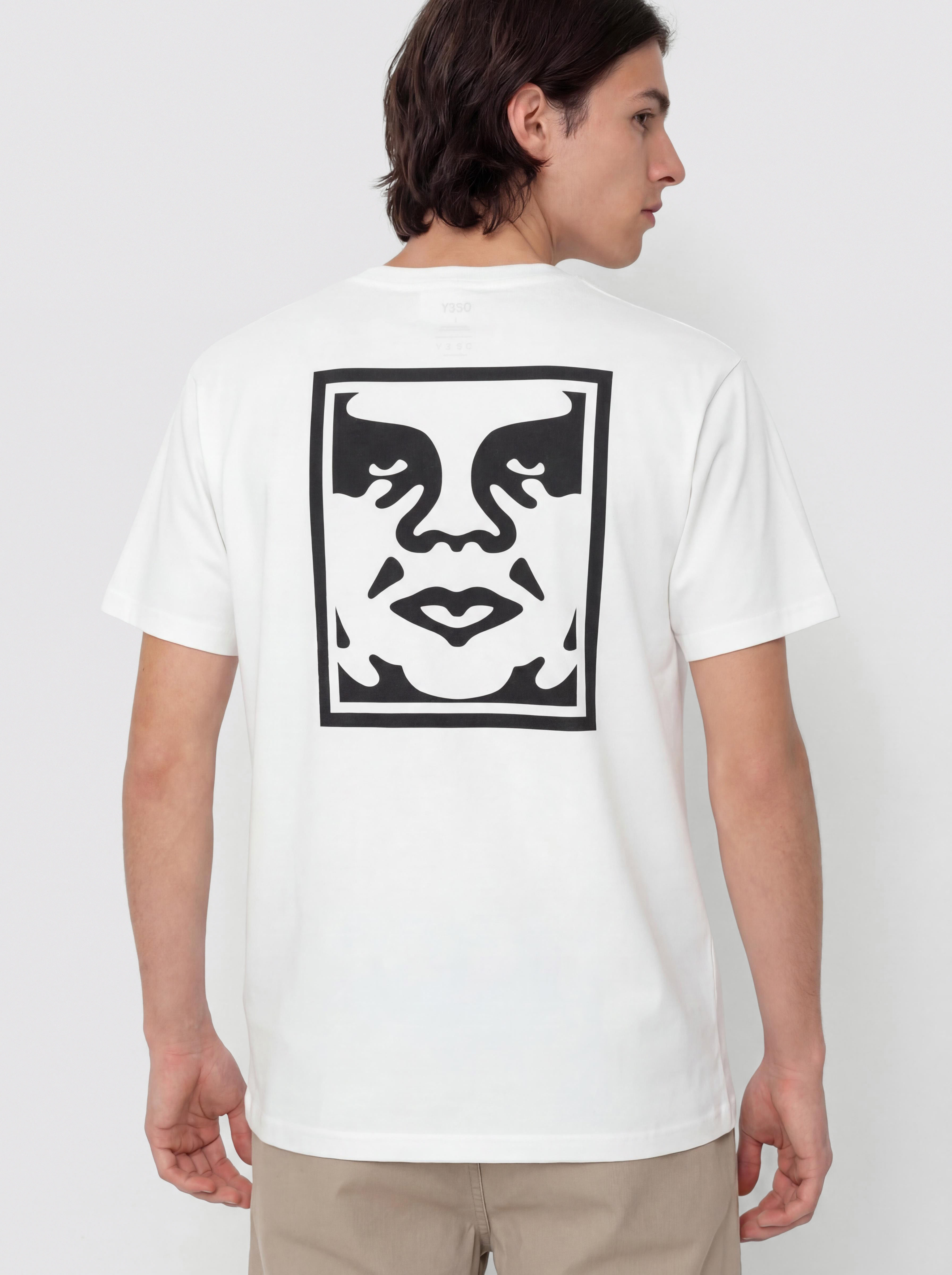 T-shirt OBEY Bold Icon Face (pigment vintage white)