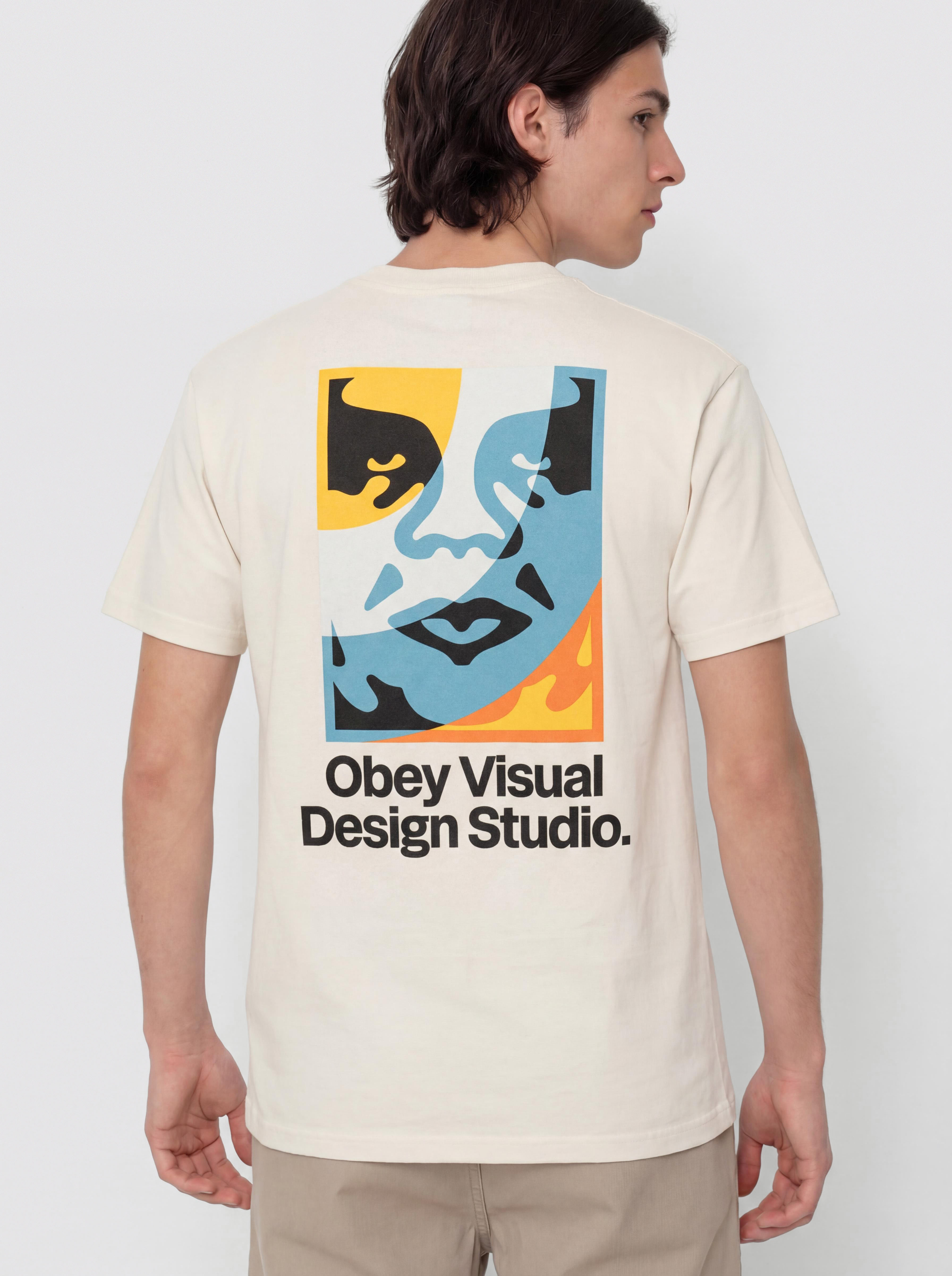 T-shirt OBEY Visual Design Studio (cream)