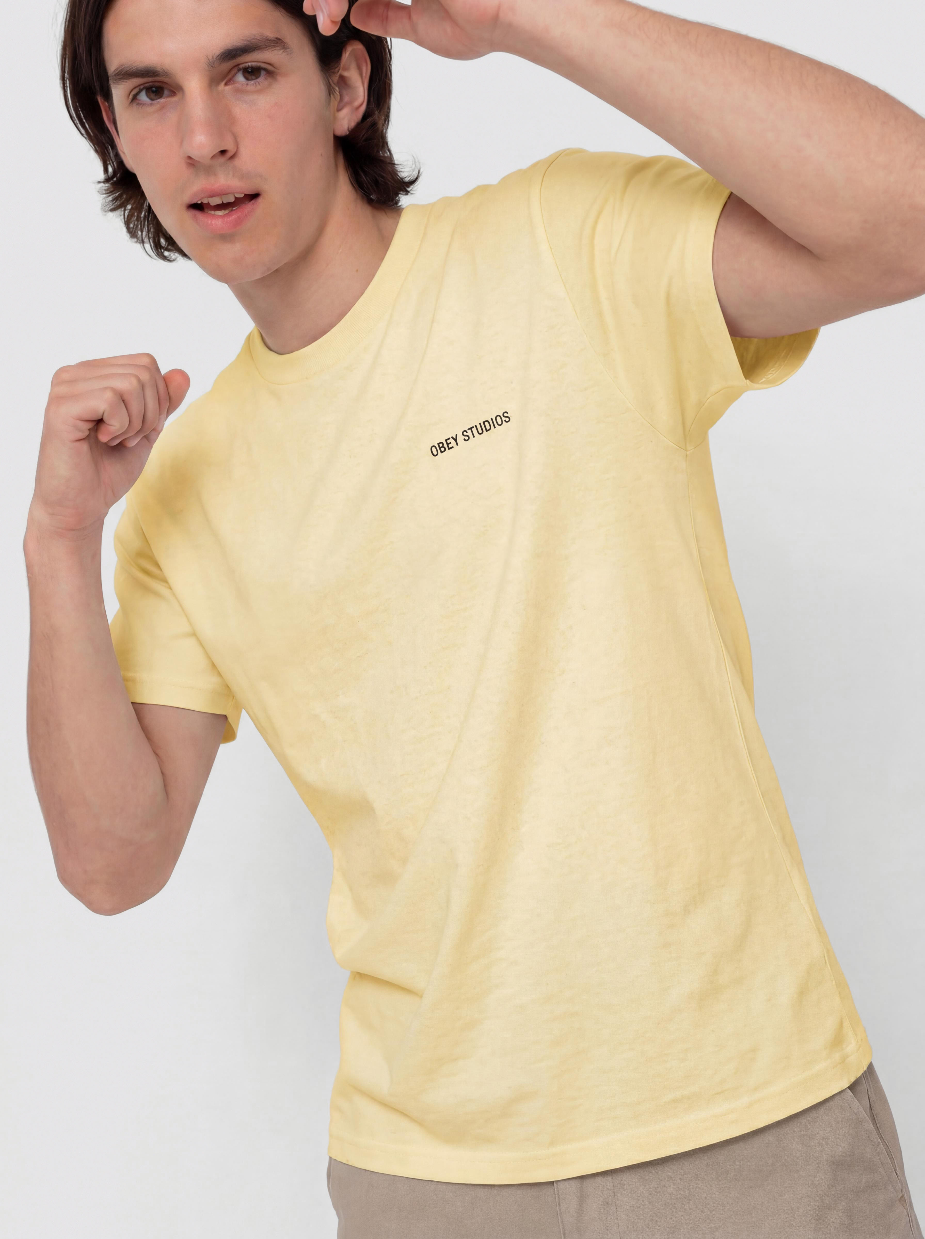 T-shirt OBEY Moves Of Life (pale yellow)
