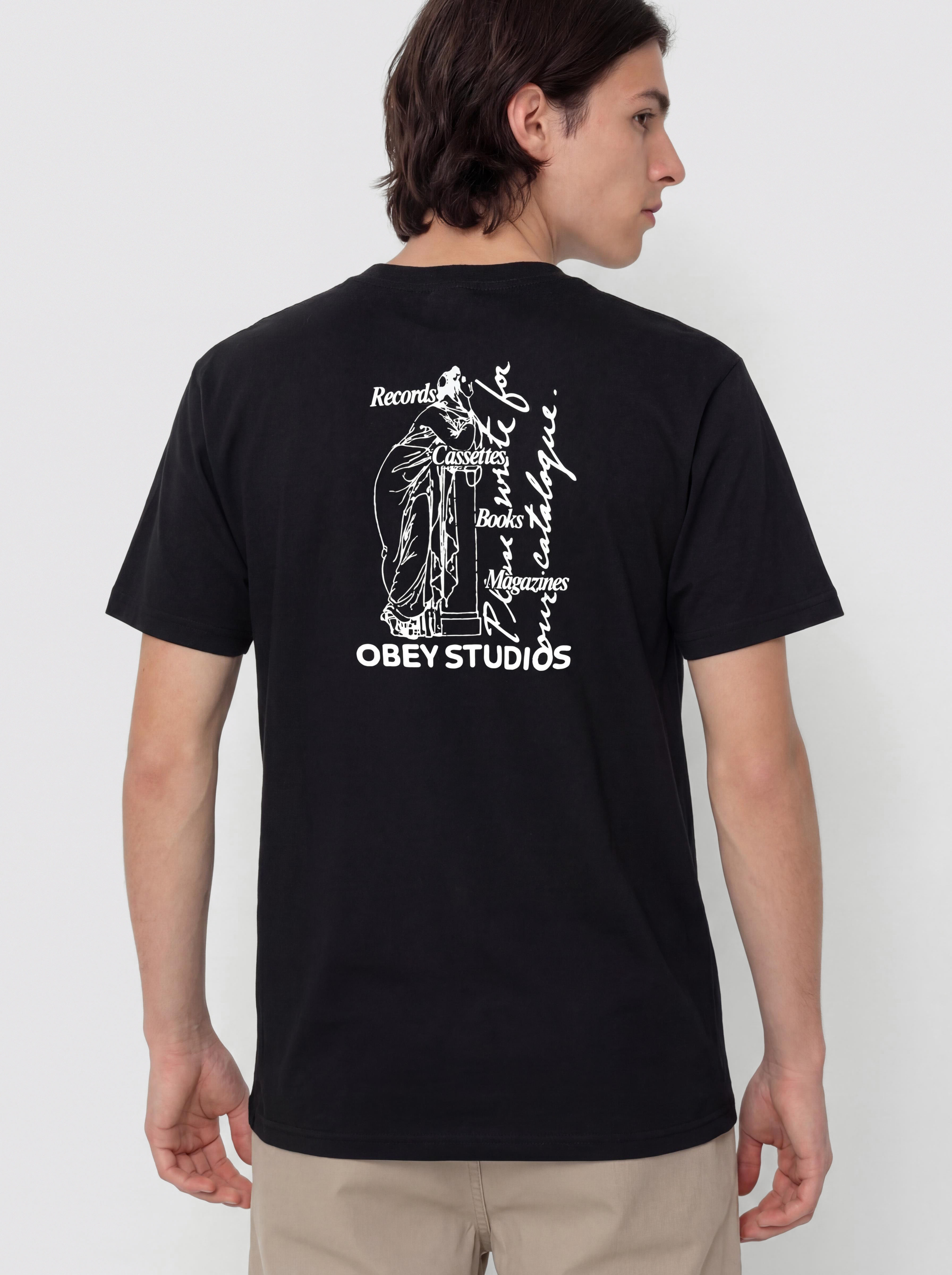 T-shirt OBEY Studios Catalogue (black)