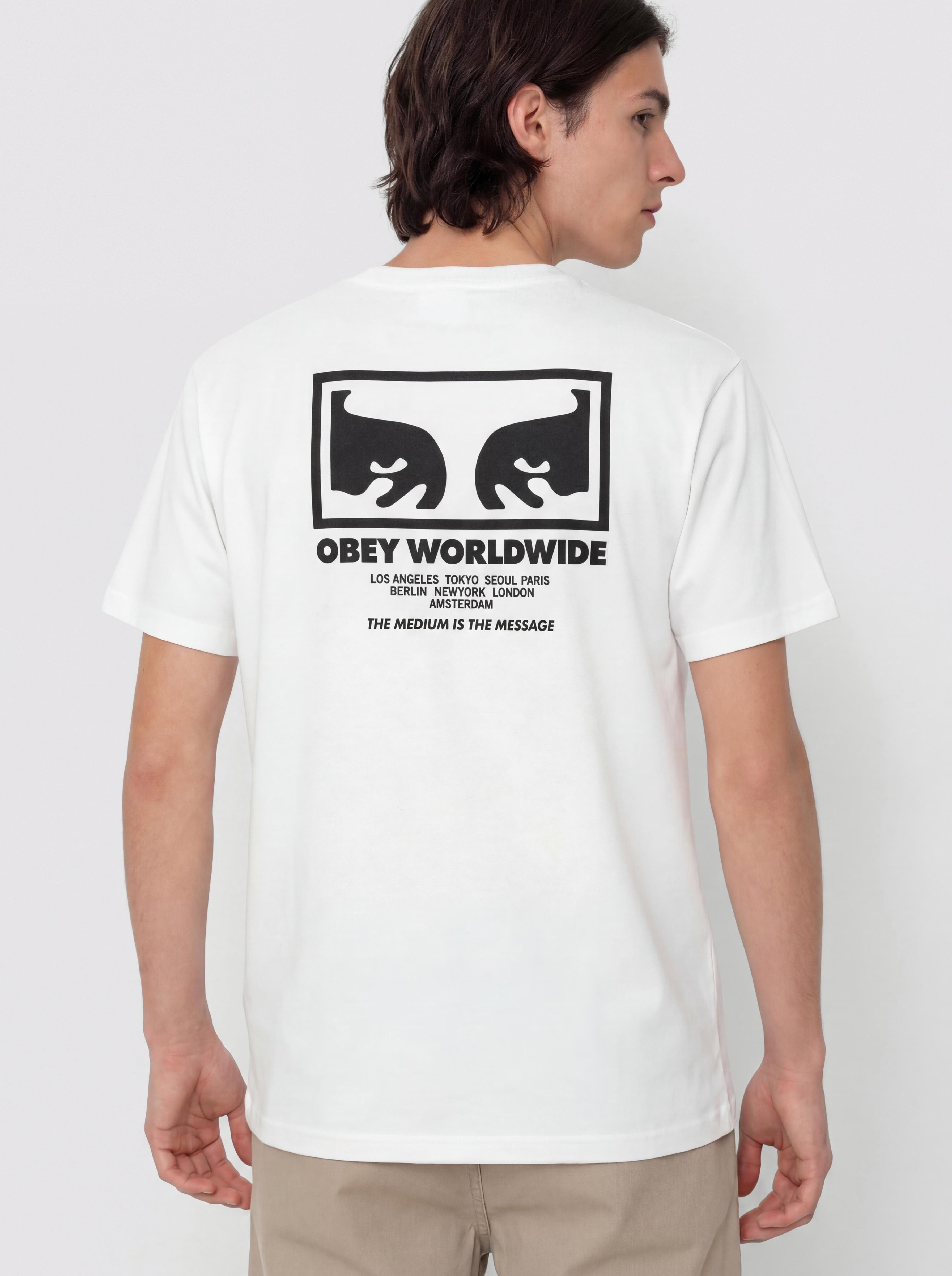 T-shirt OBEY The Medium Is The Message (white)