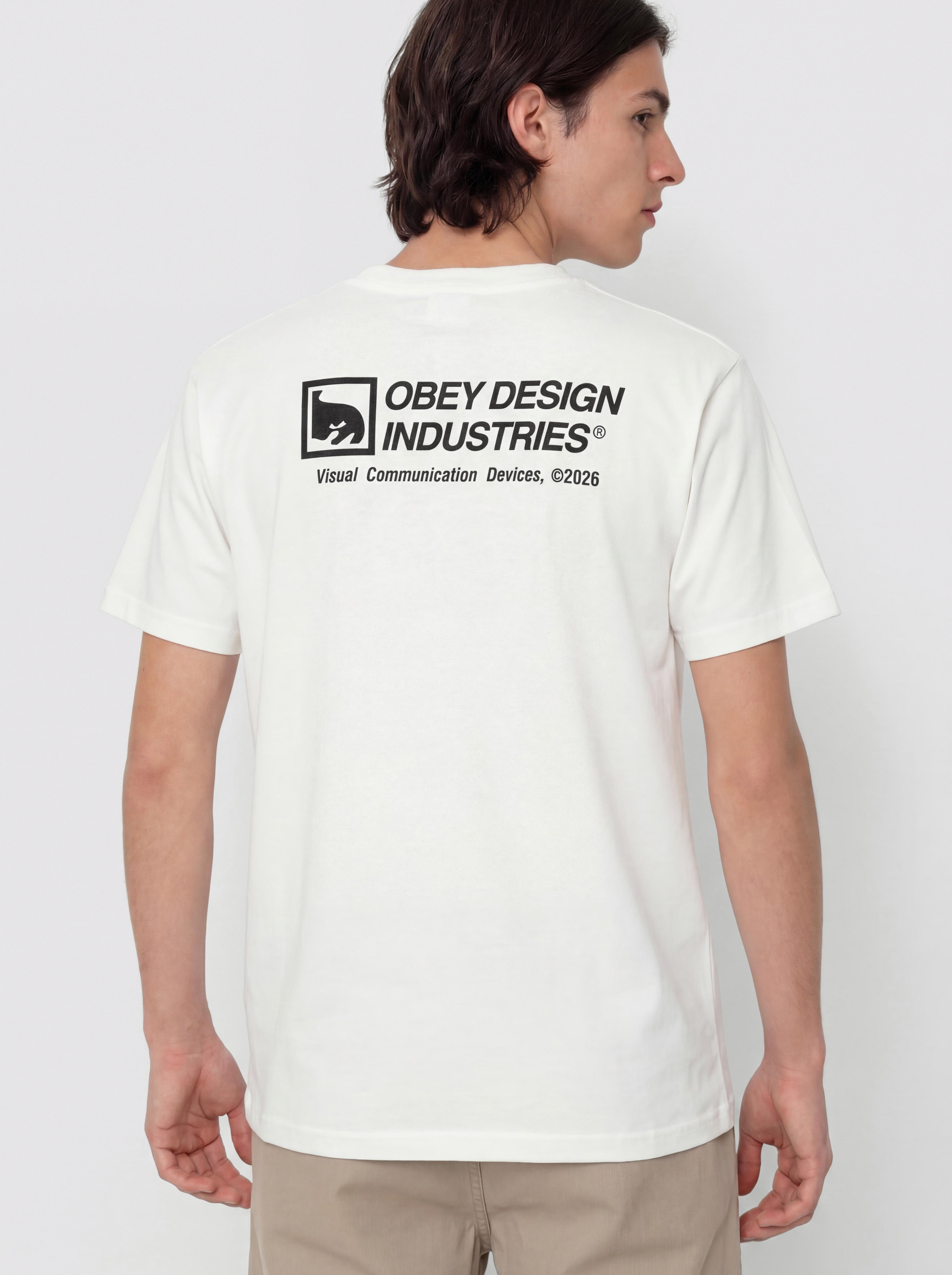 T-shirt OBEY Devices (pigment vintage white)