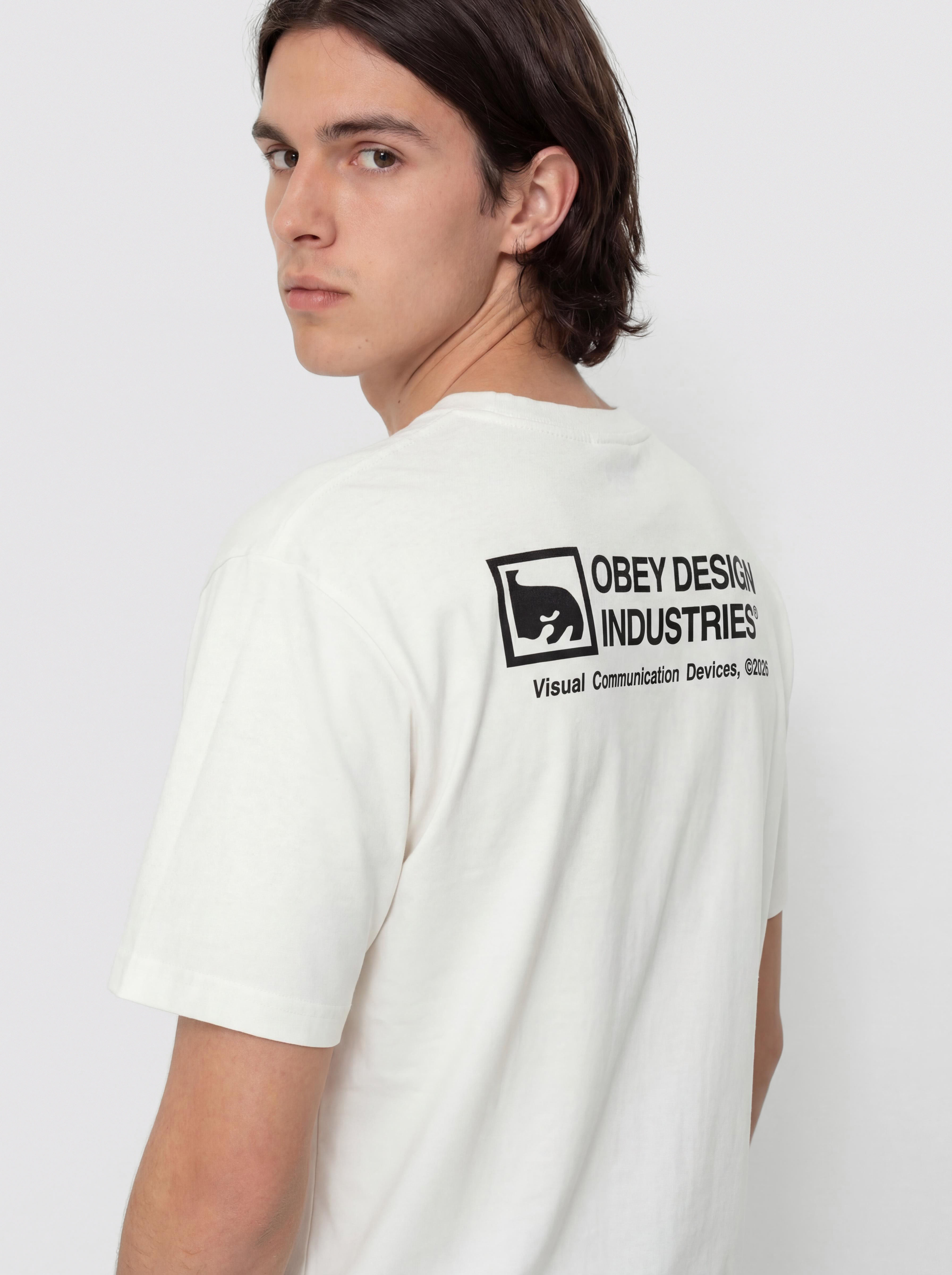 T-shirt OBEY Devices (pigment vintage white)