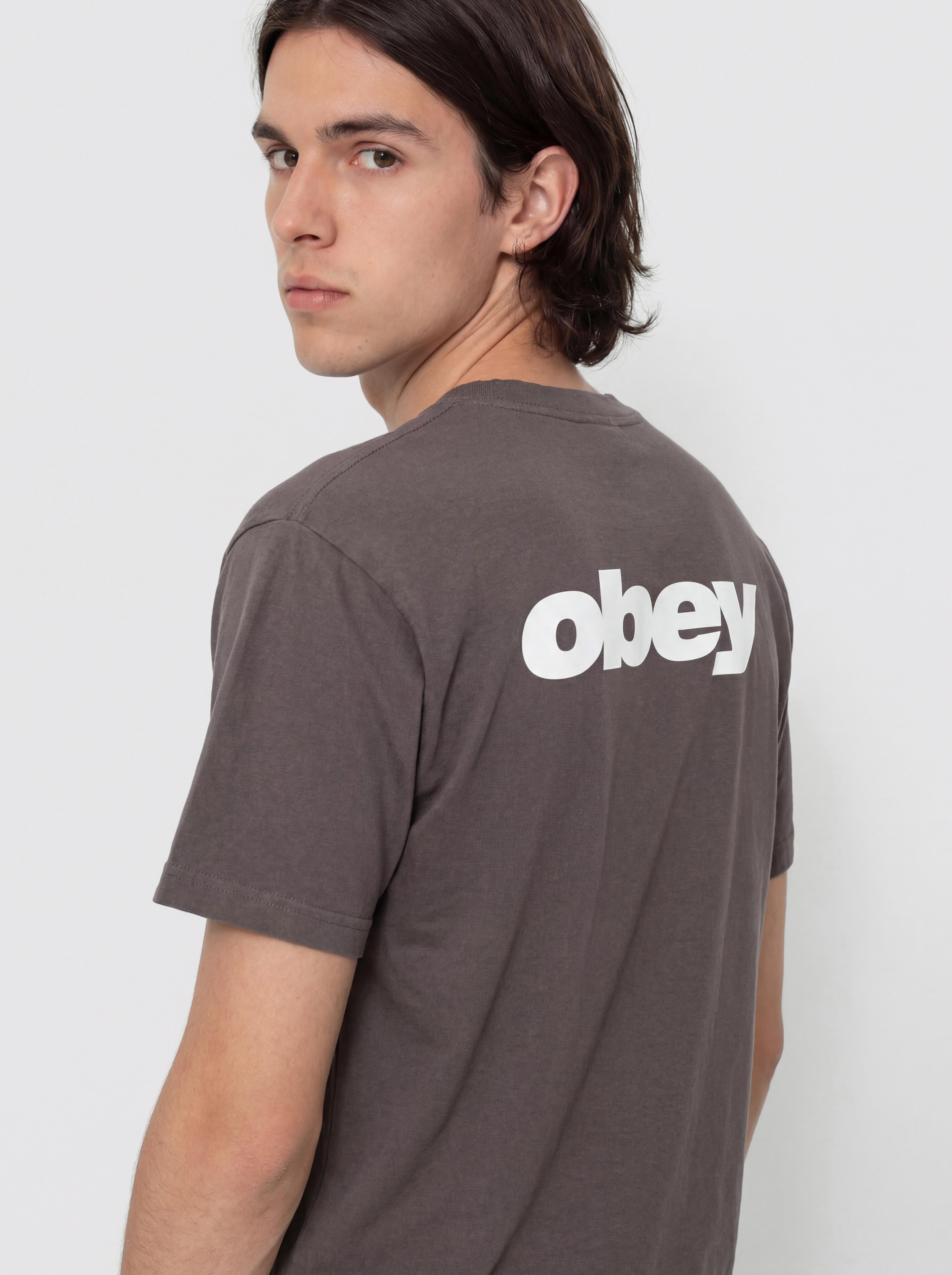 T-shirt OBEY Bounce (pigment dusty black)
