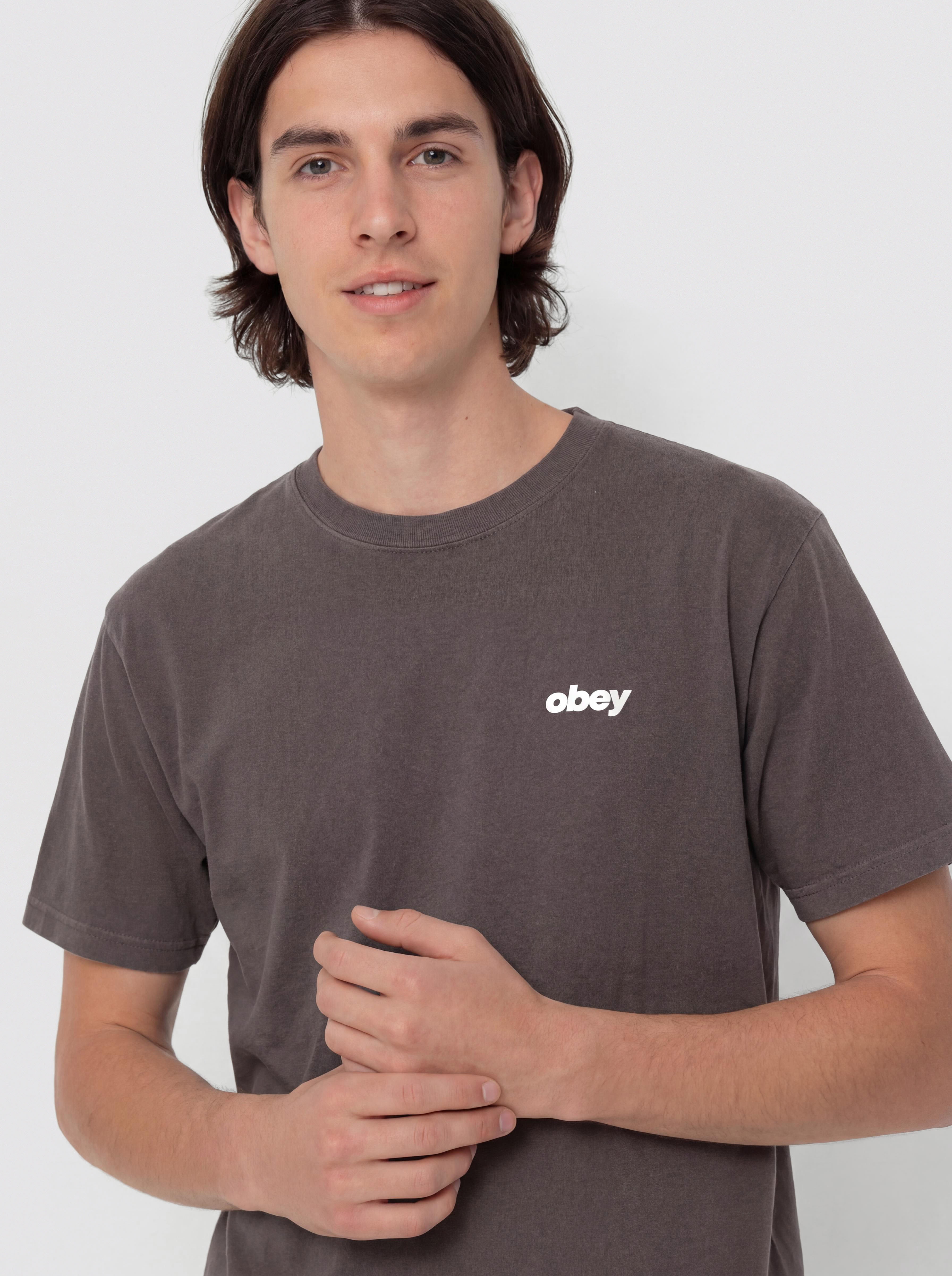 T-shirt OBEY Bounce (pigment dusty black)