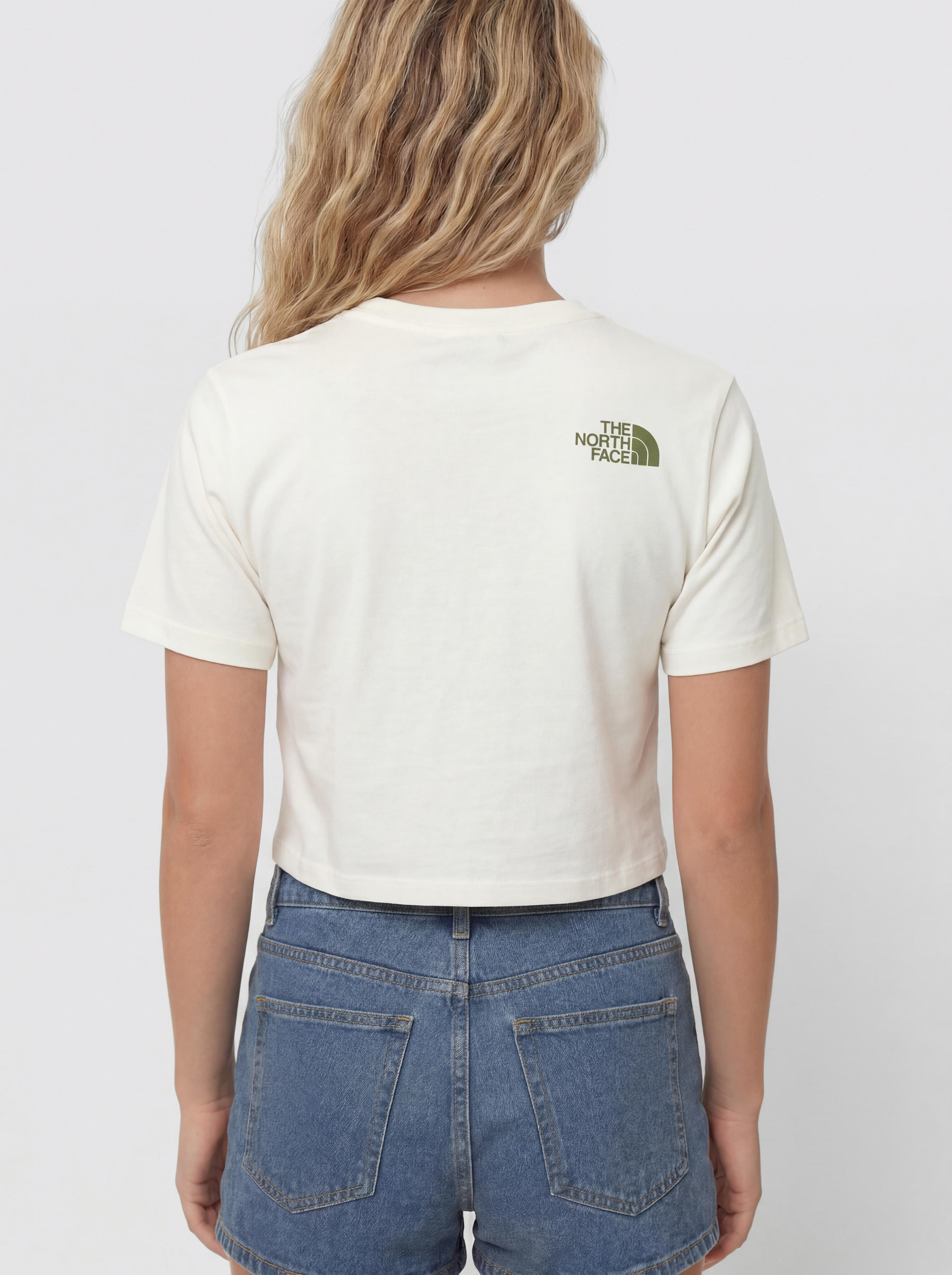 T-shirt The North Face Flora Embro Wmn (white dune)