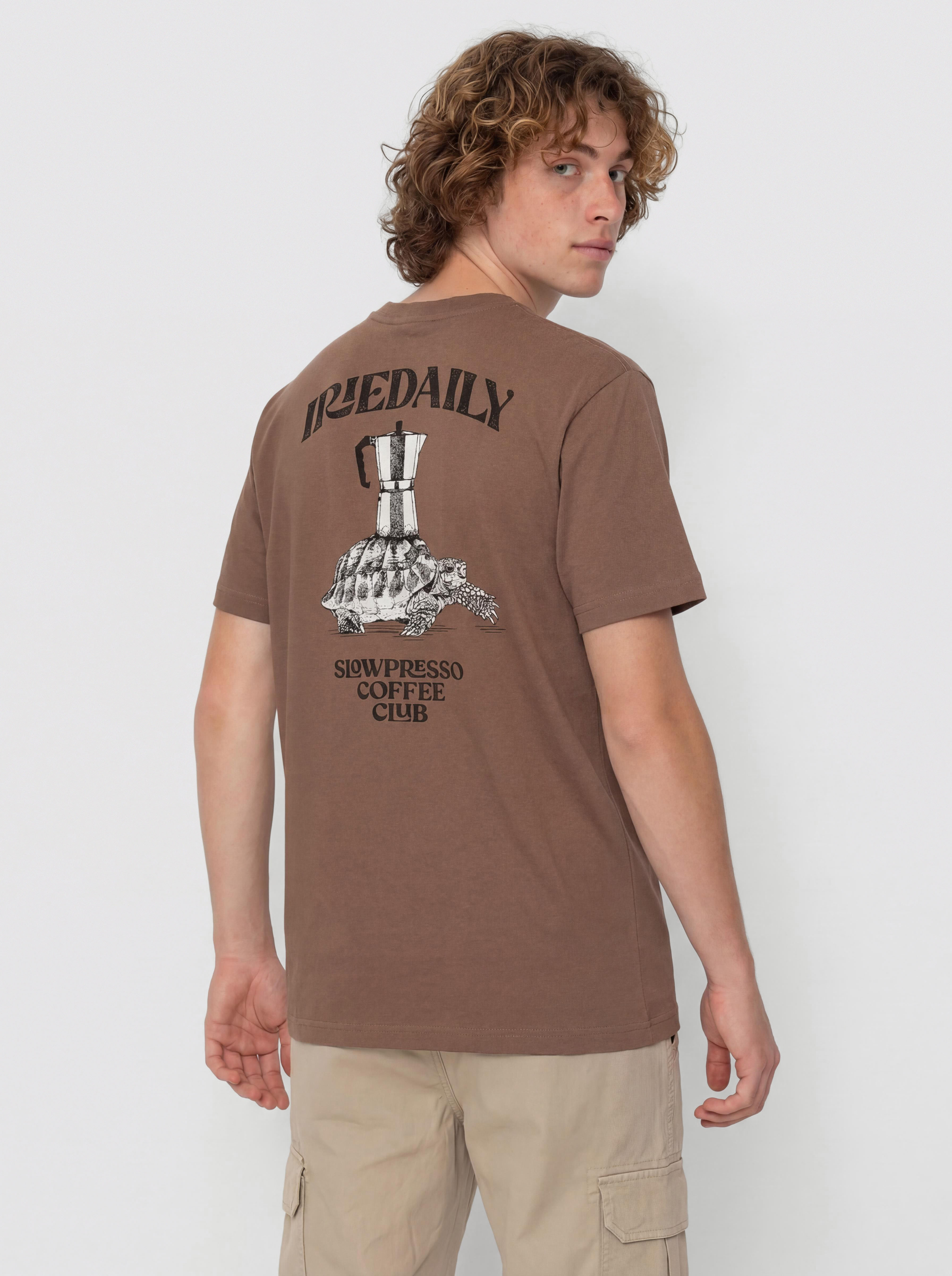 T-shirt Iriedaily Slowpresso (mocca)
