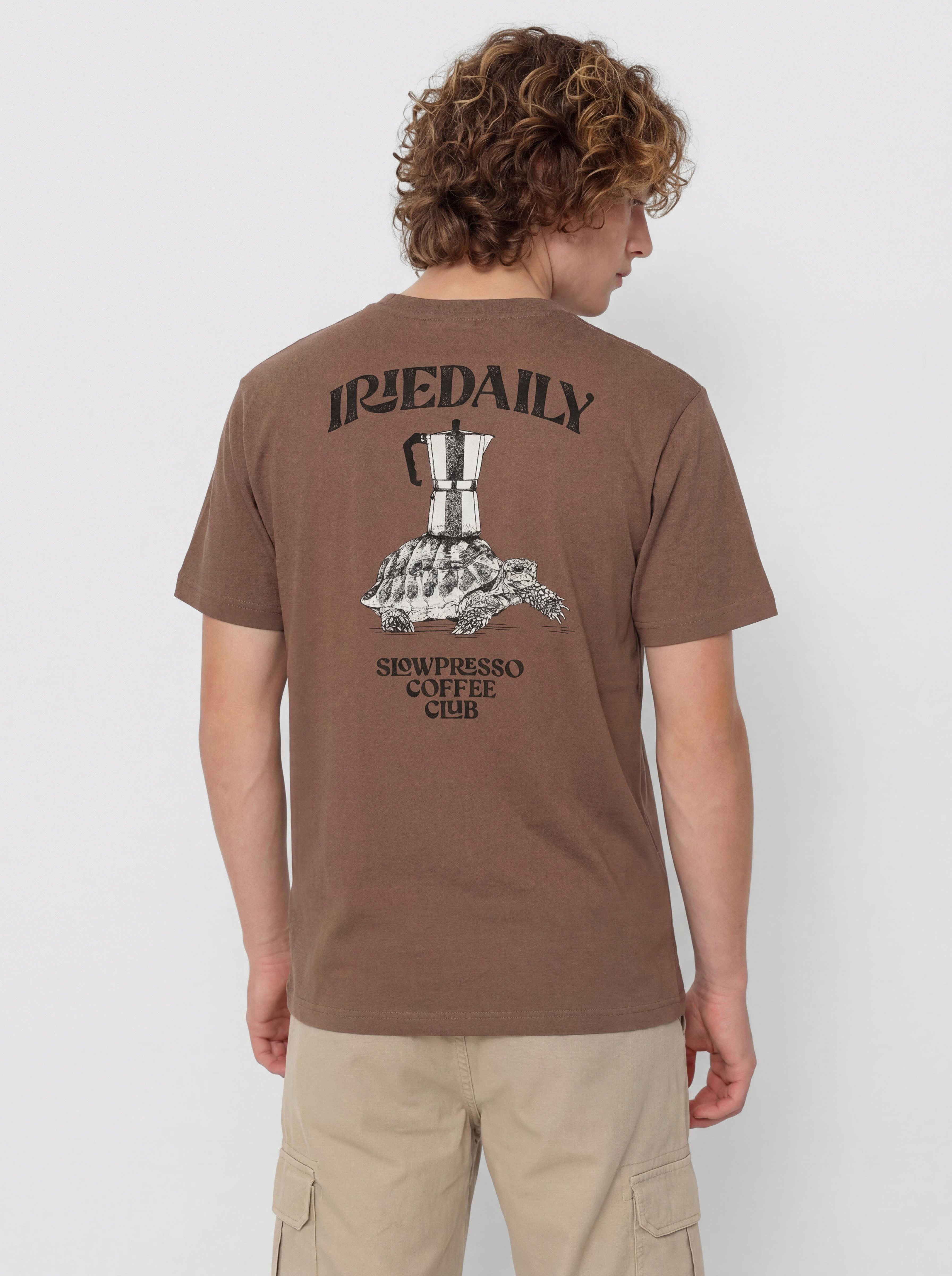 T-shirt Iriedaily Slowpresso (mocca)