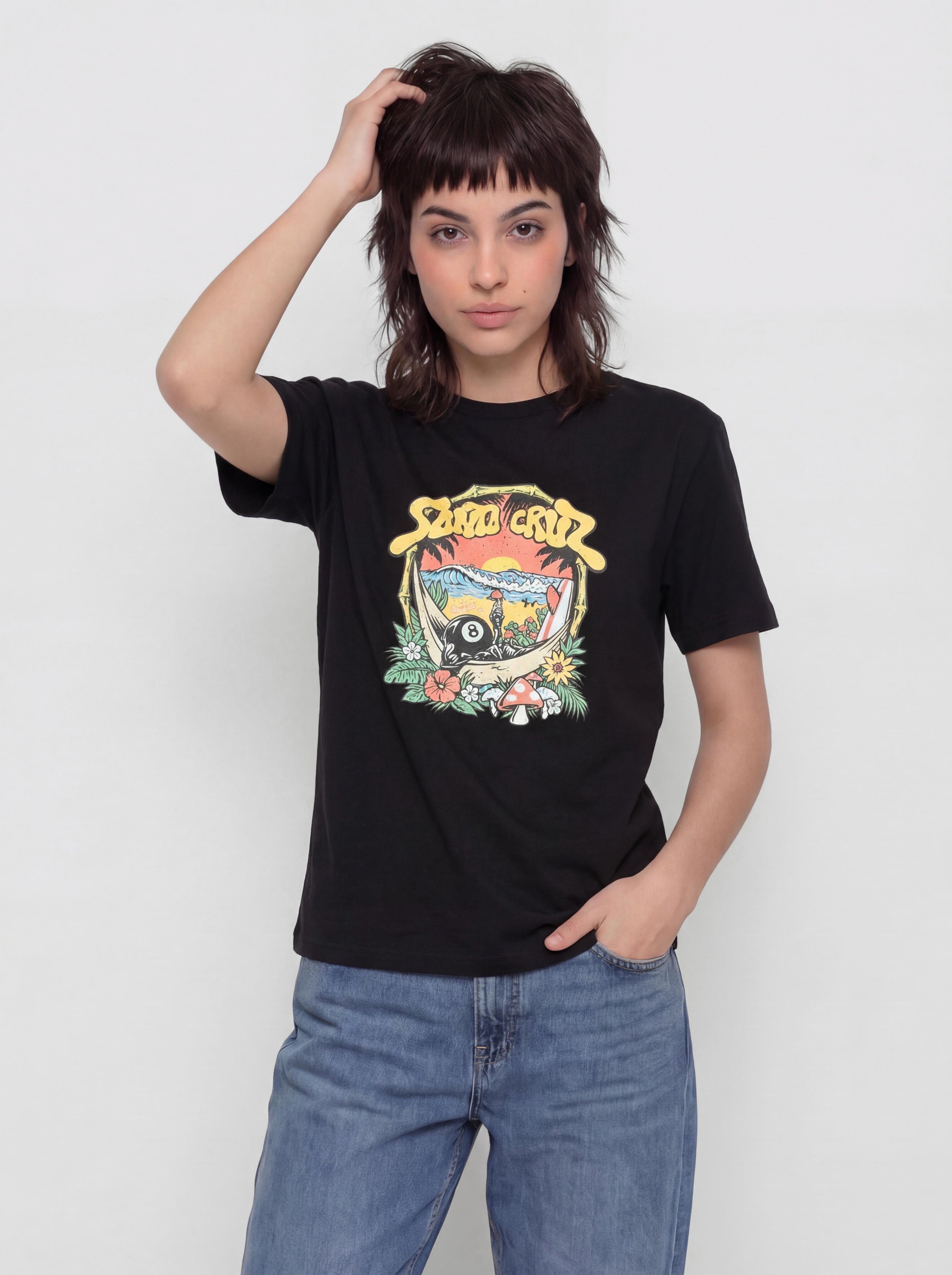 T-shirt Santa Cruz Winkowski 8Baller Trip Front Wmn (black)