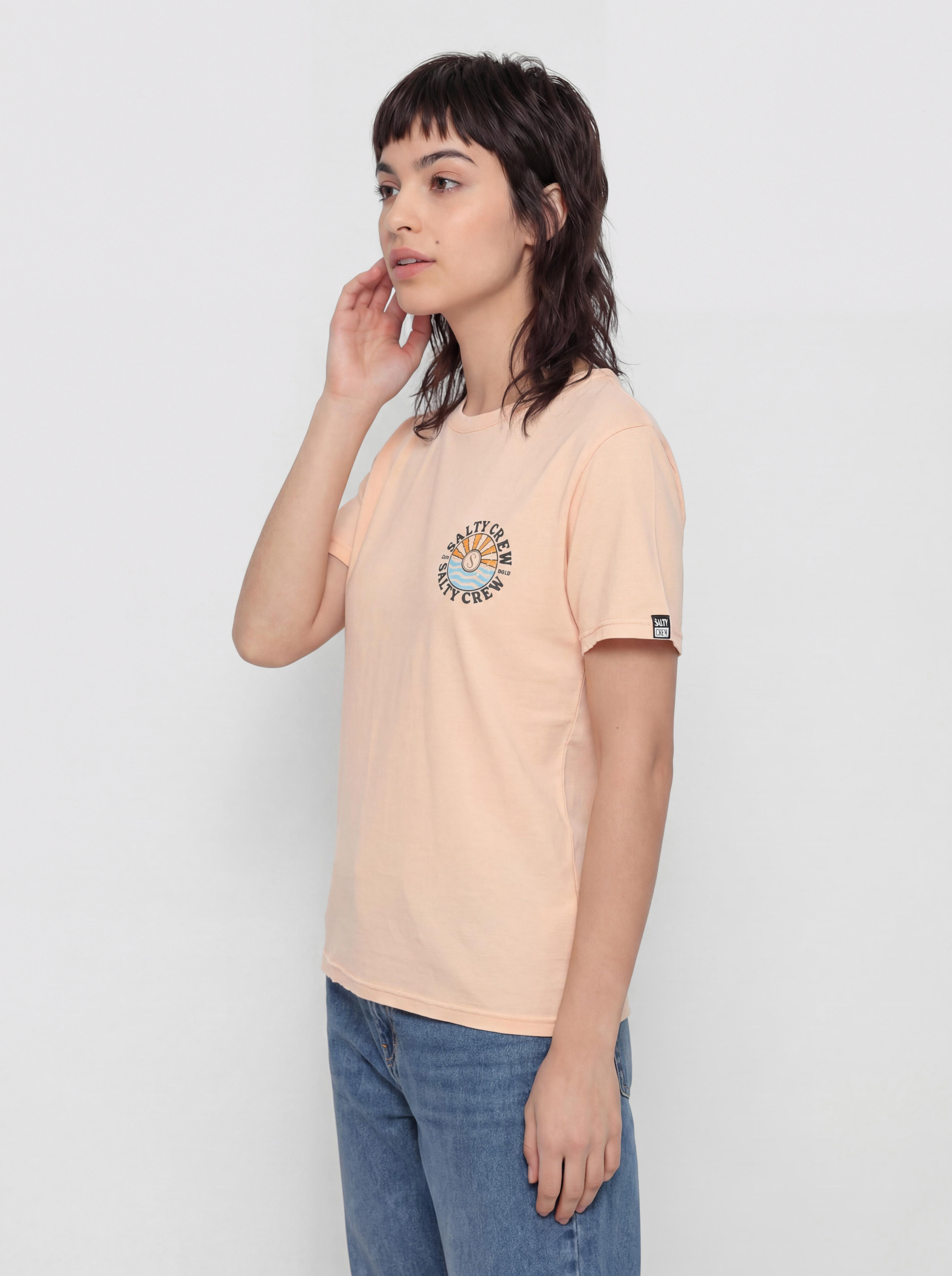 T-shirt Salty Crew Sun Waves Boyfriend Wmn (apricot)