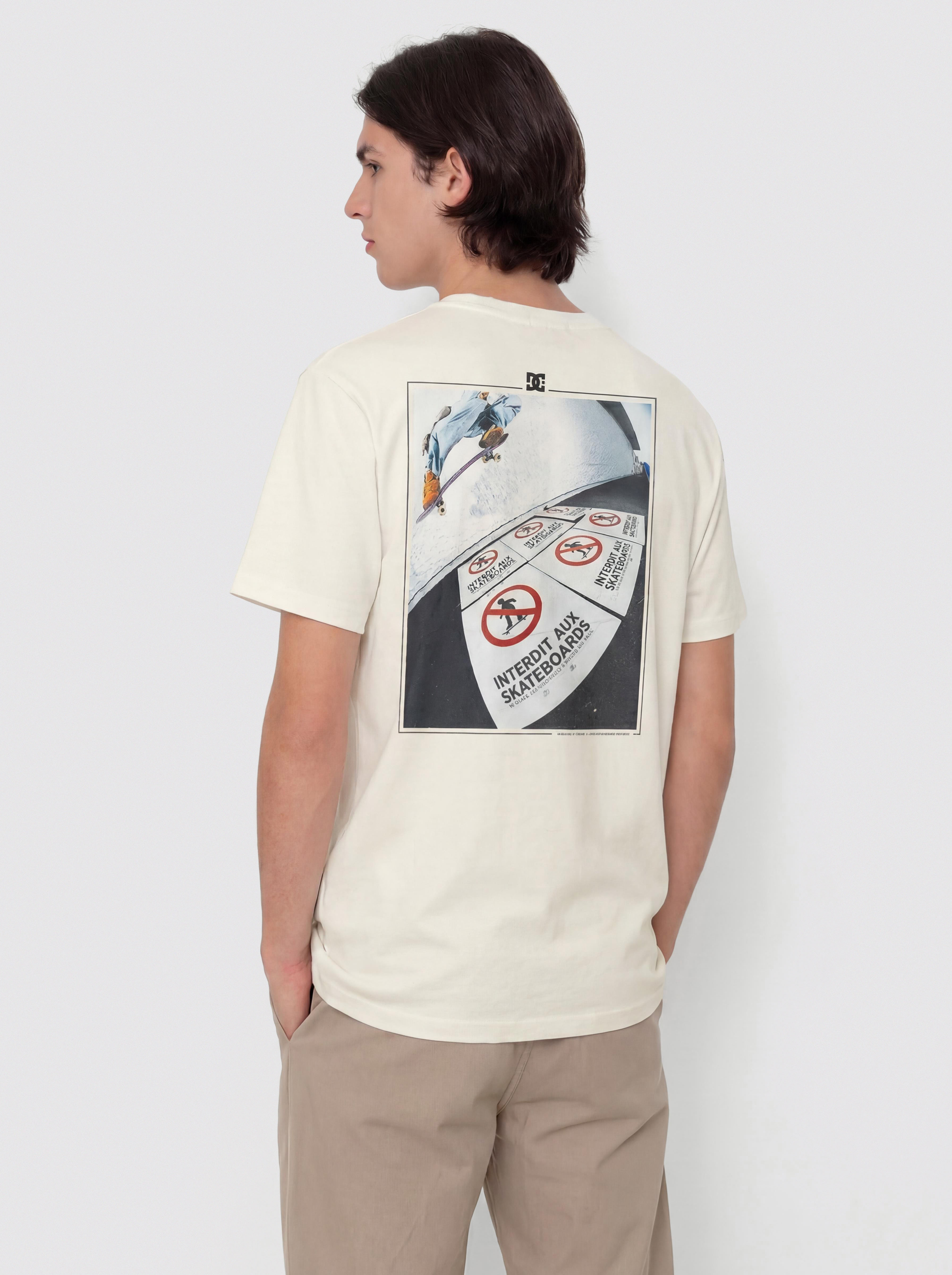 T-shirt DC No Skateboard Allowed (lily white)