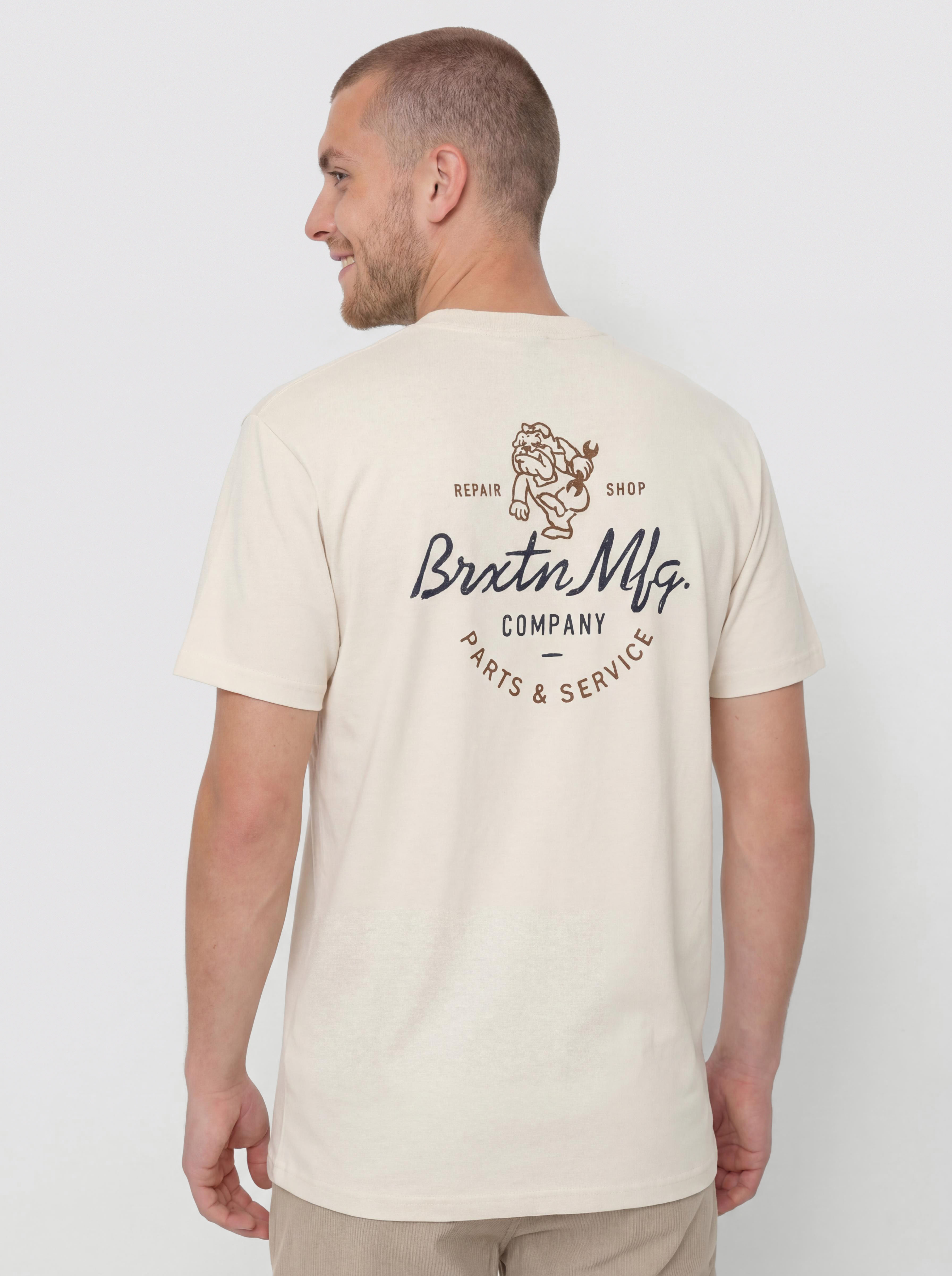 T-shirt Brixton Tolman Std (cream)