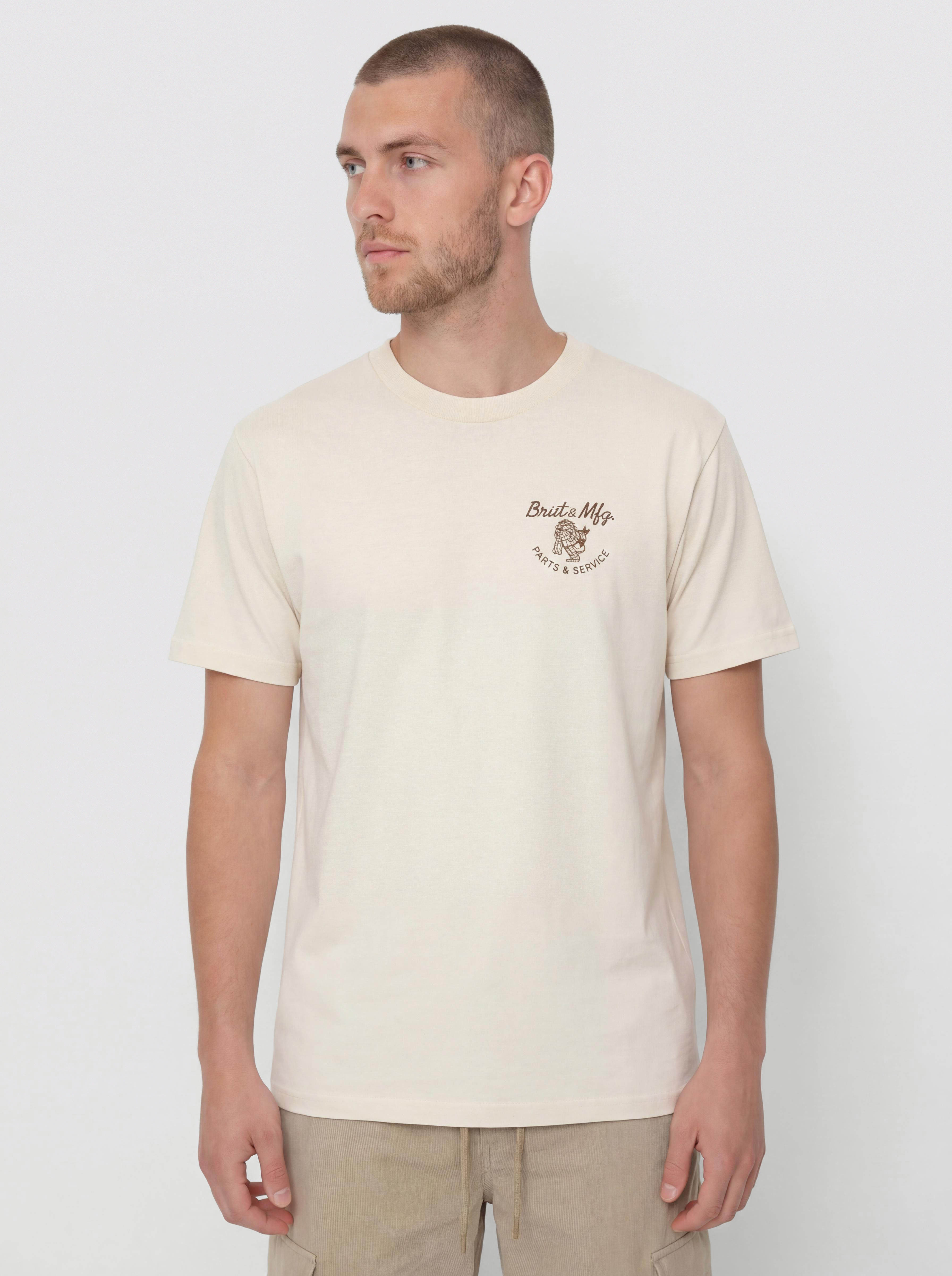 T-shirt Brixton Tolman Std (cream)