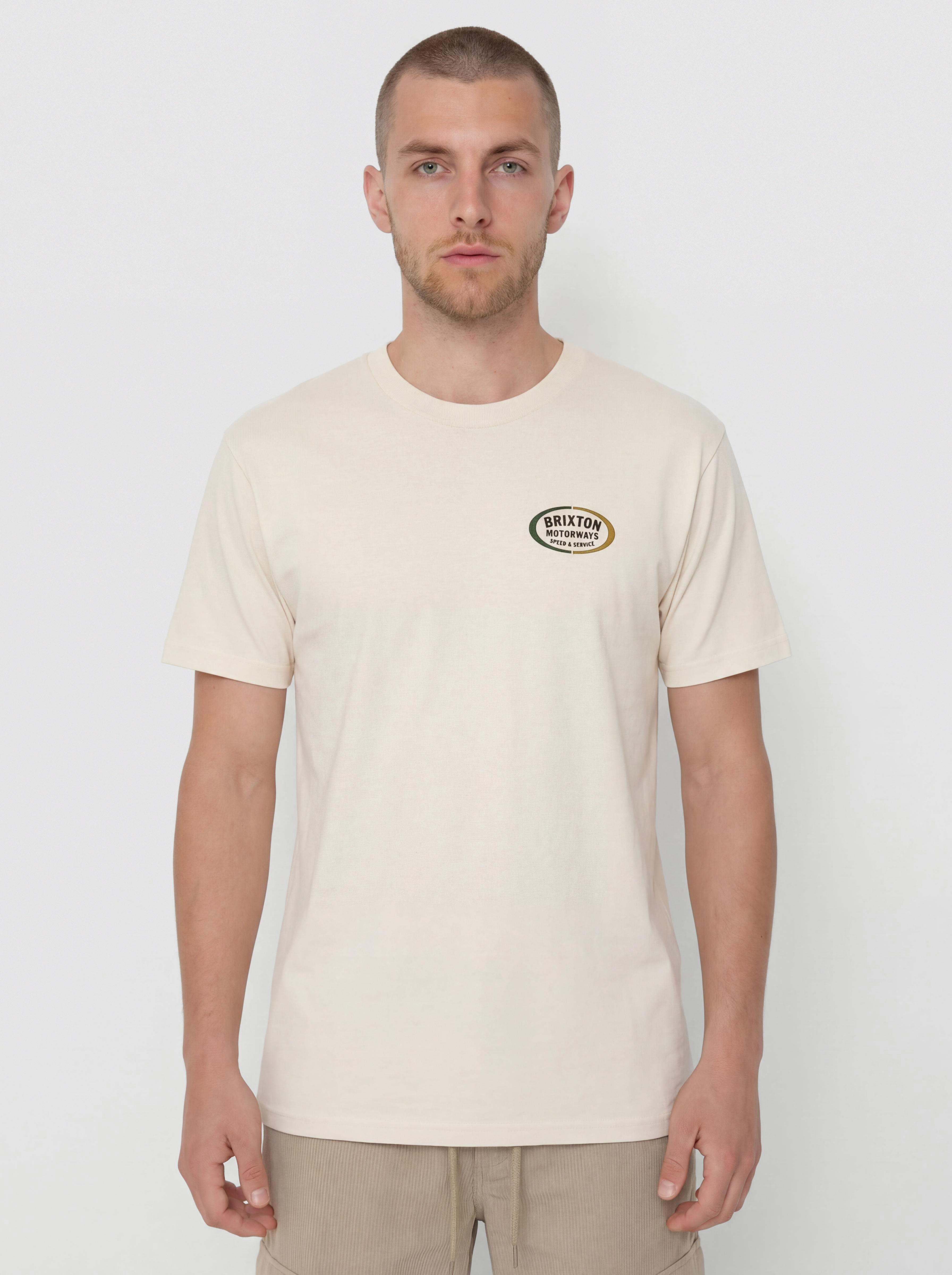 T-shirt Brixton Rhett Std (cream)
