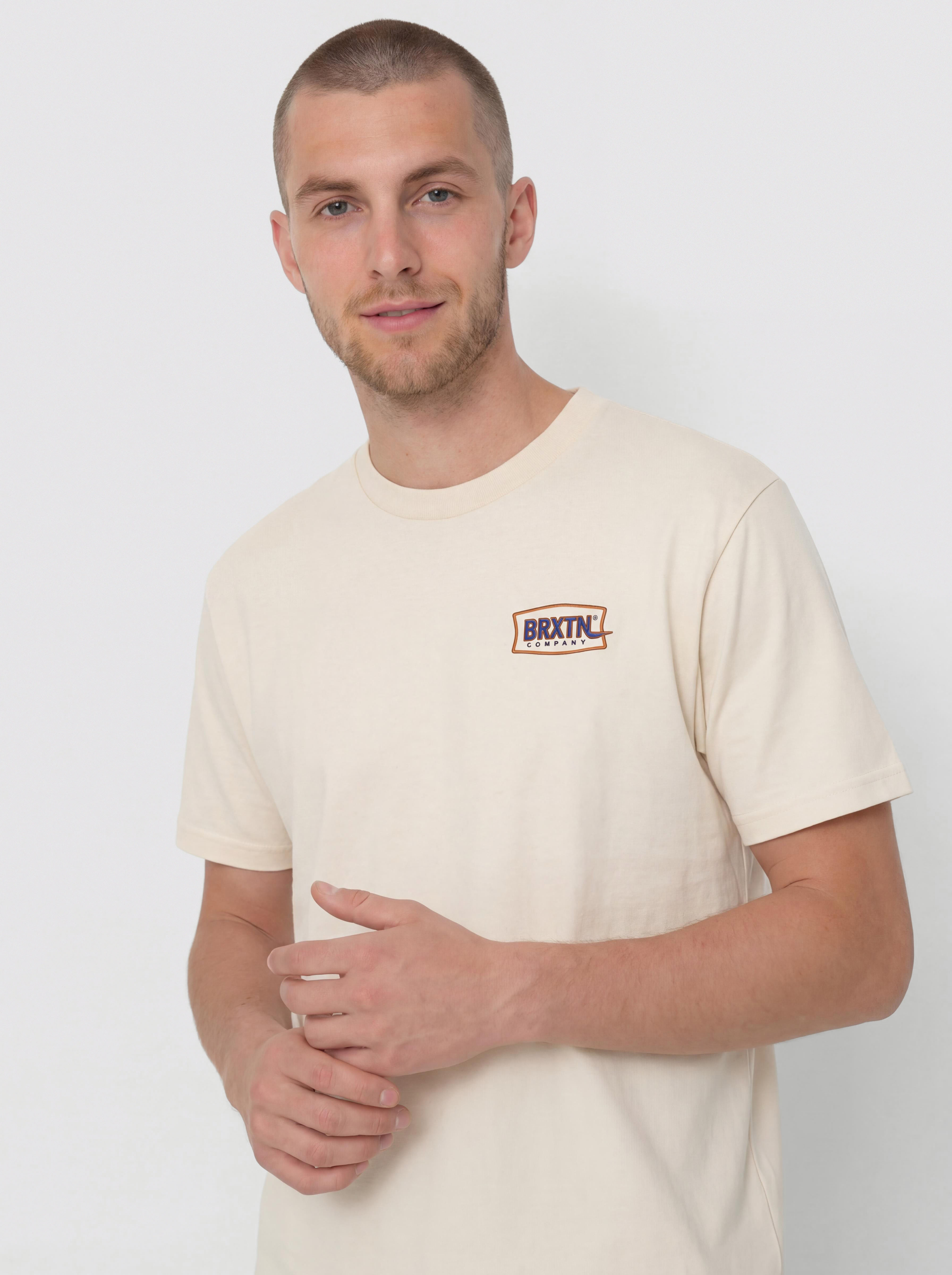 T-shirt Brixton Lightning Std (cream)