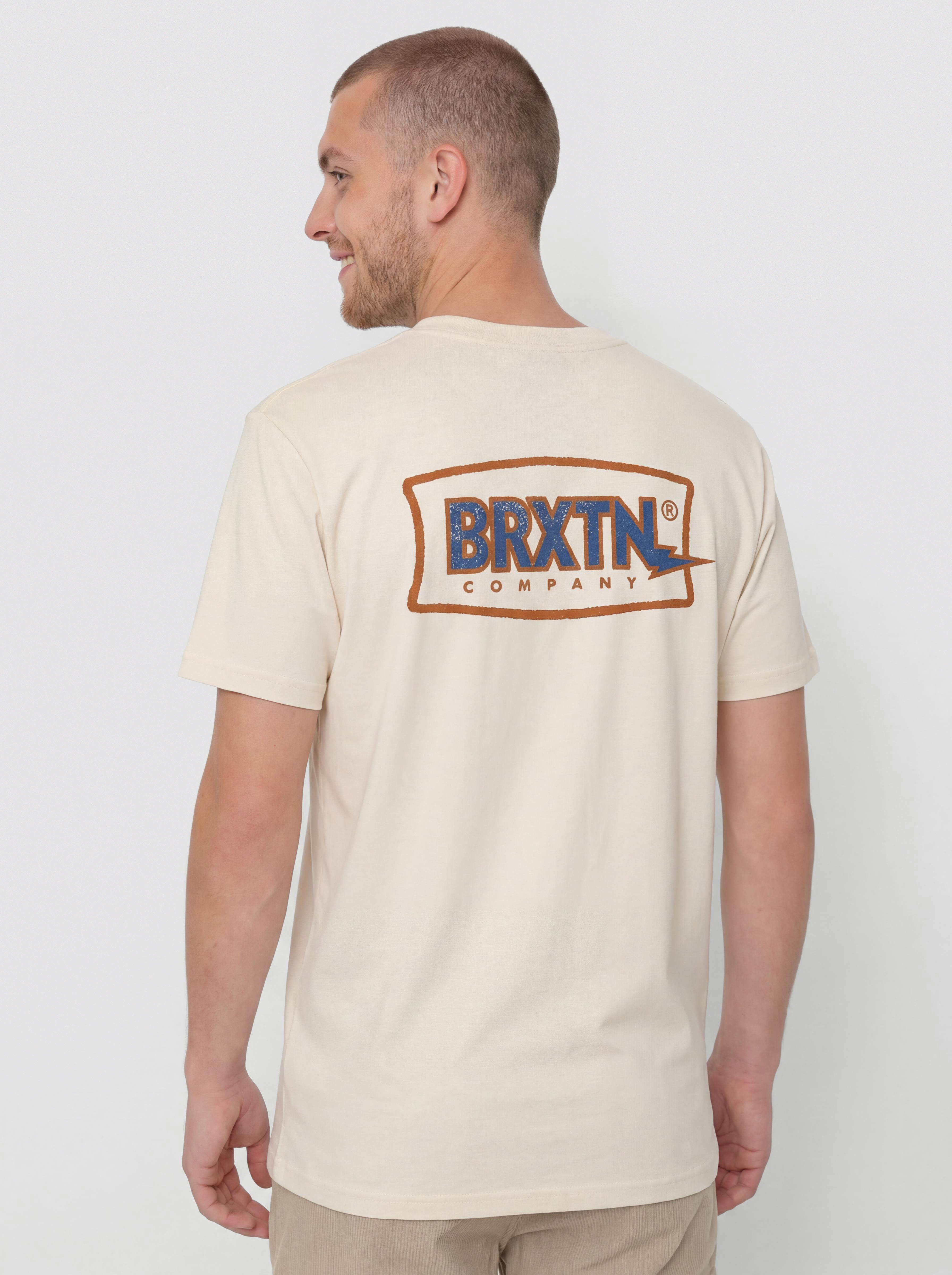 T-shirt Brixton Lightning Std (cream)