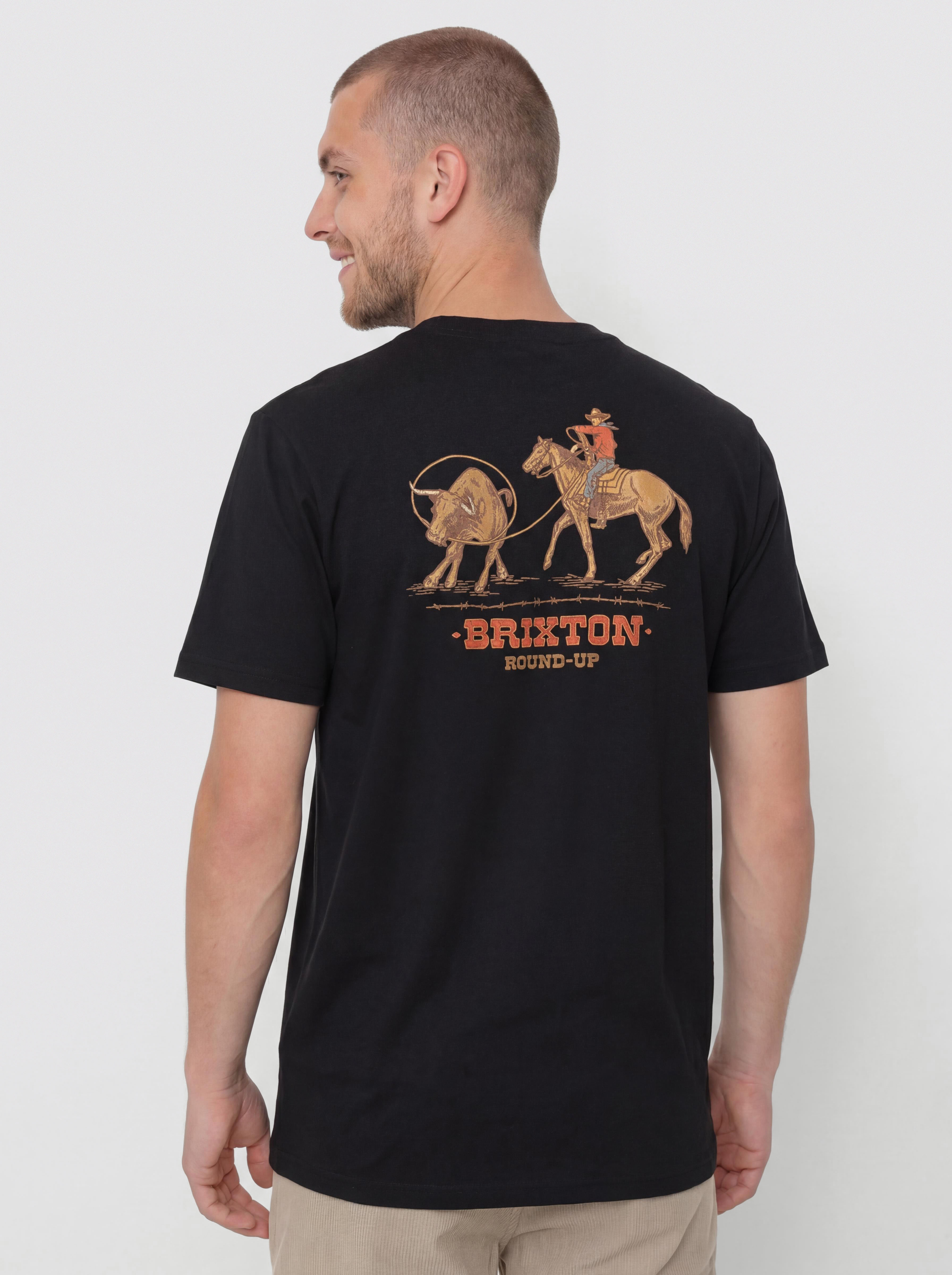 T-shirt Brixton Hutchins Std (black)