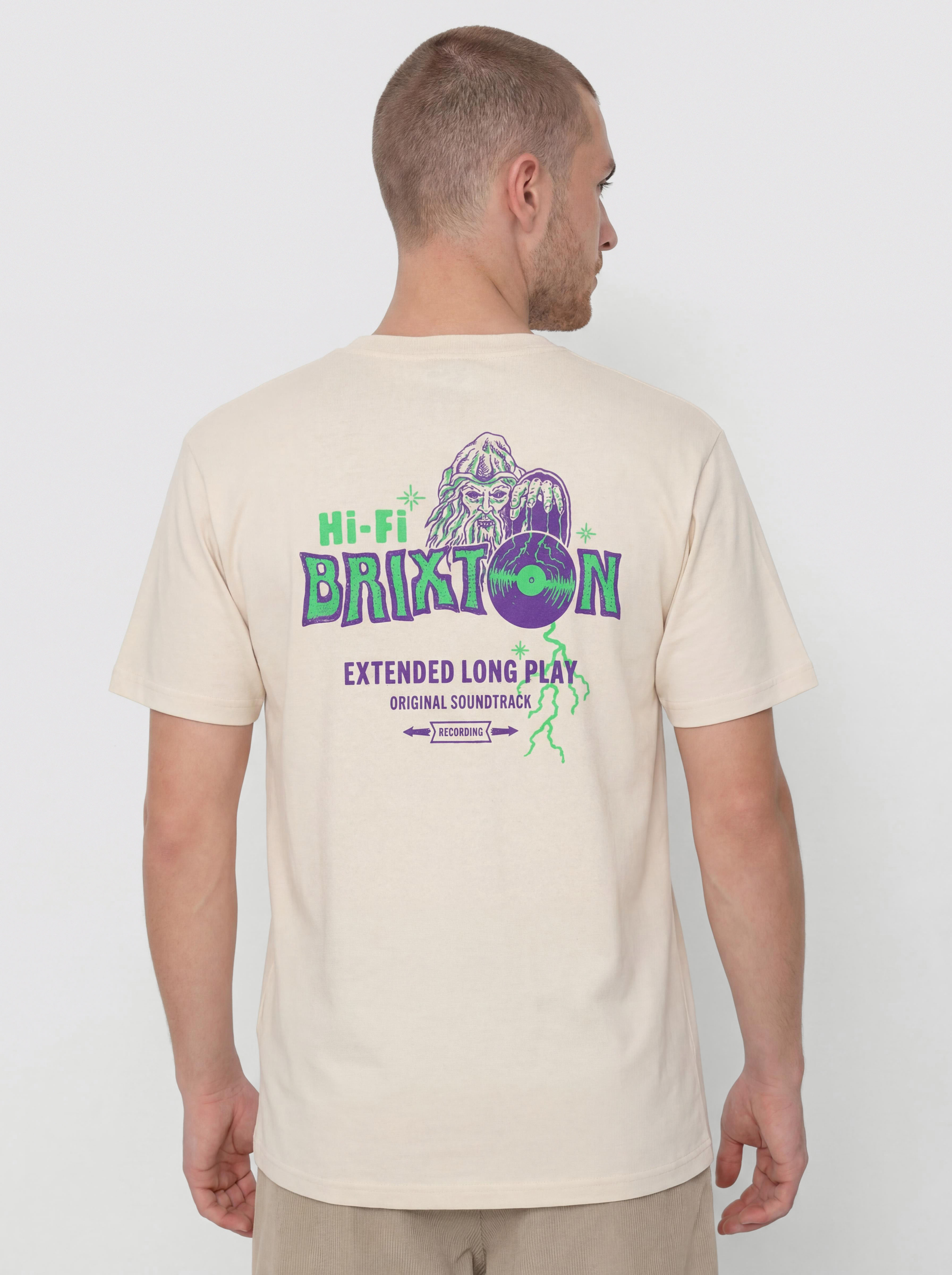 T-shirt Brixton Maddox Std (cream)