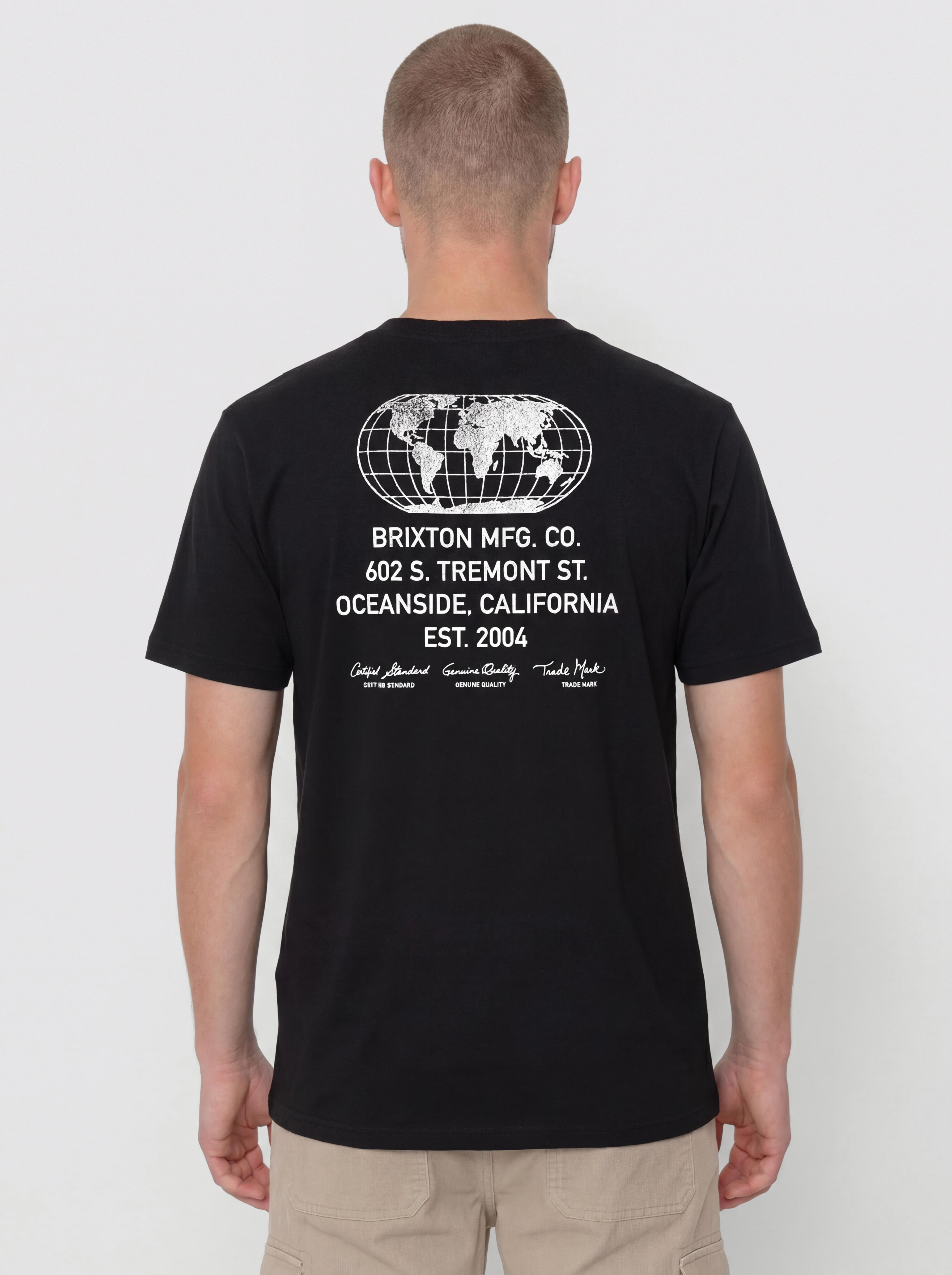 T-shirt Brixton Union Hw Relaxed (black classic wash)