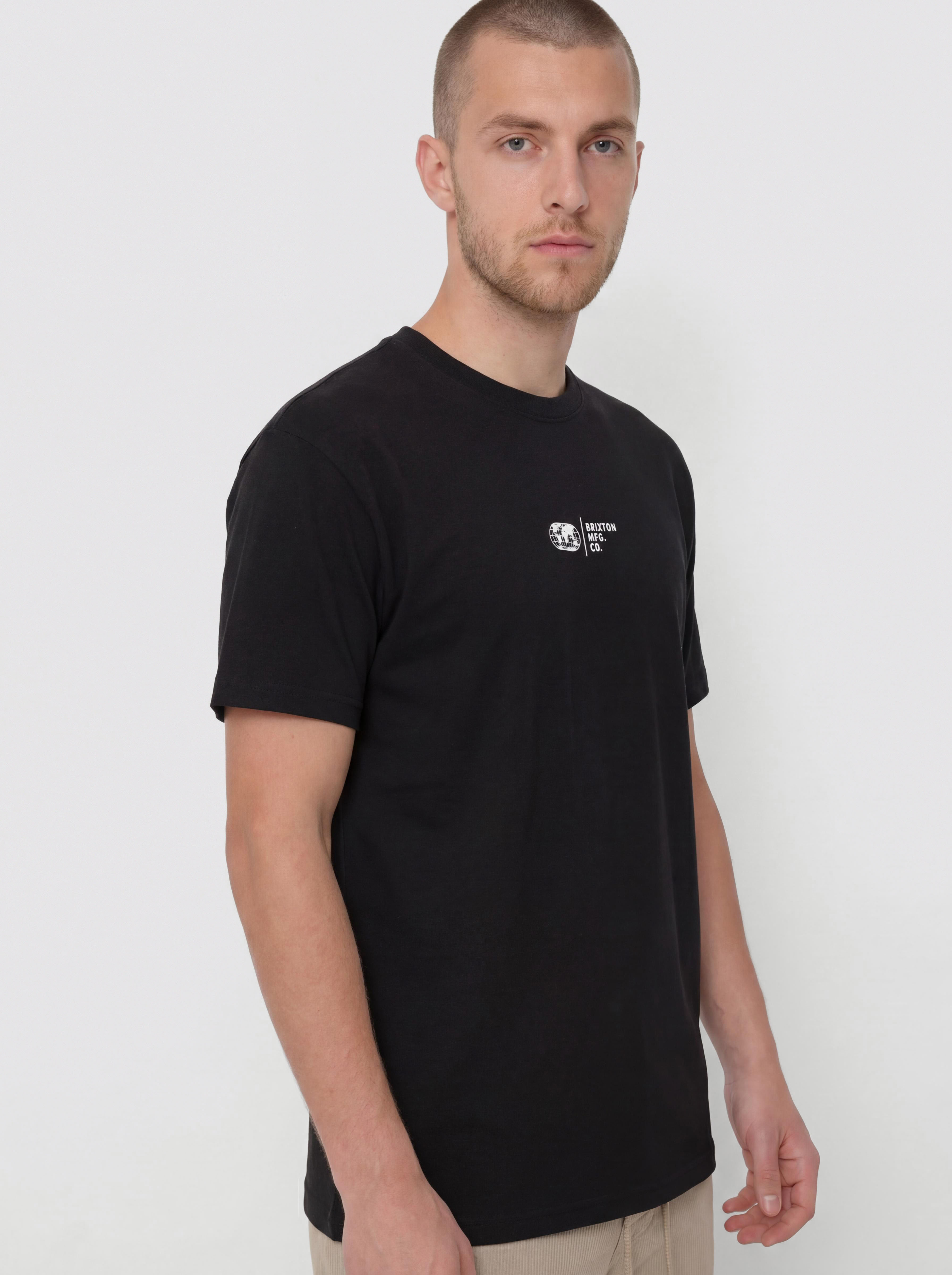 T-shirt Brixton Union Hw Relaxed (black classic wash)