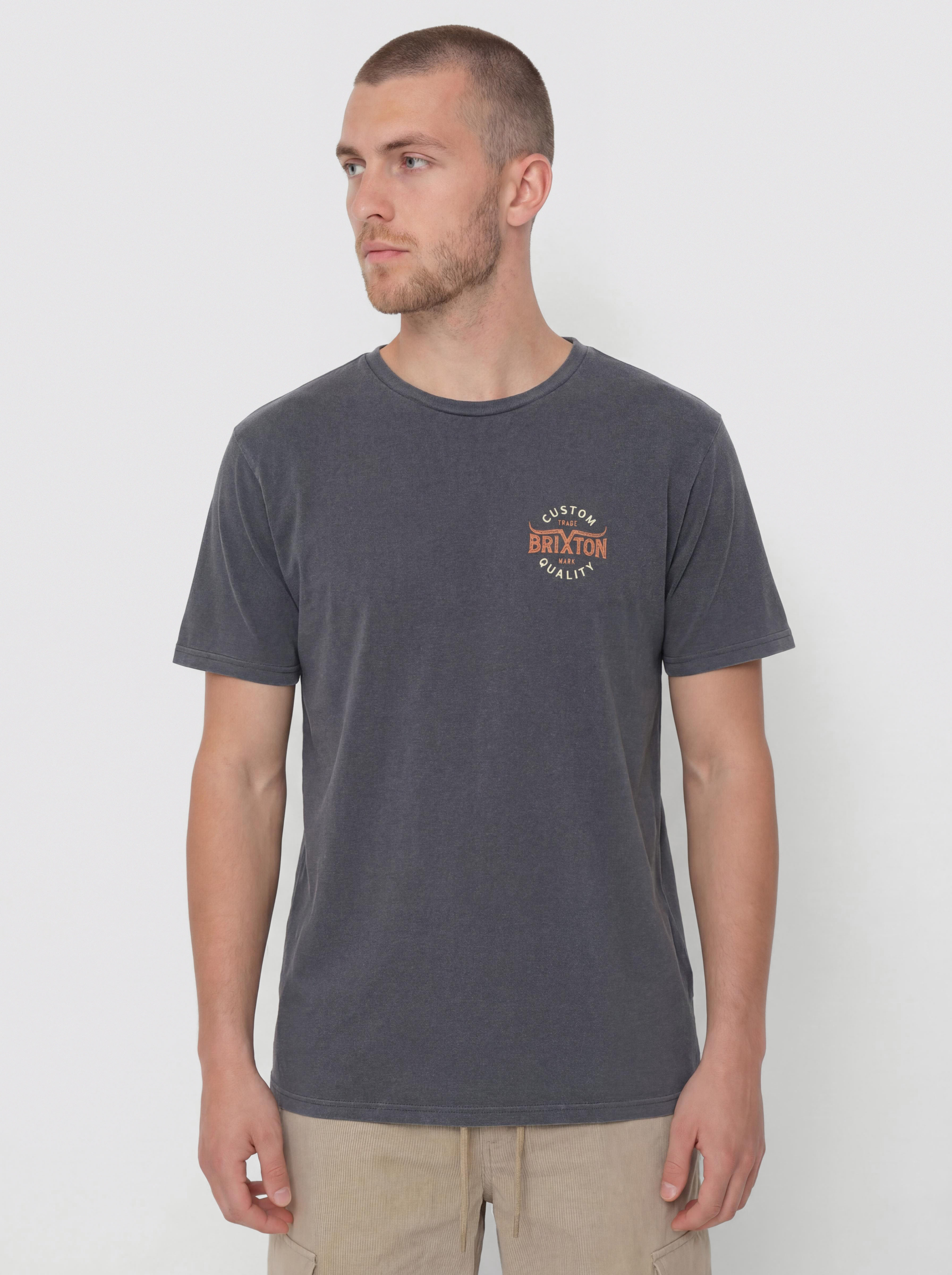 T-shirt Brixton Gibson Stt (washed navy worn wash)