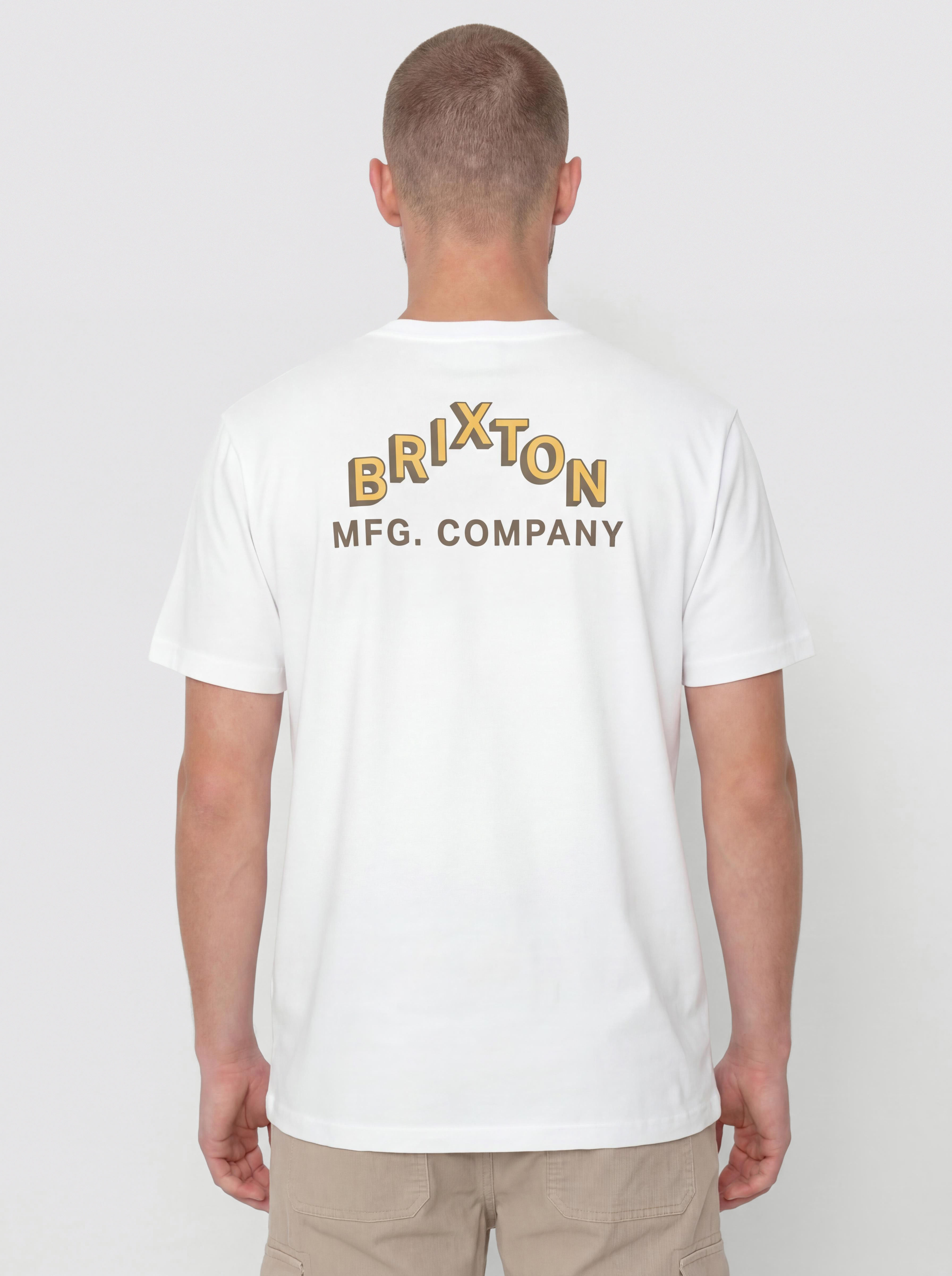 T-shirt Brixton Roman Pkt (white)