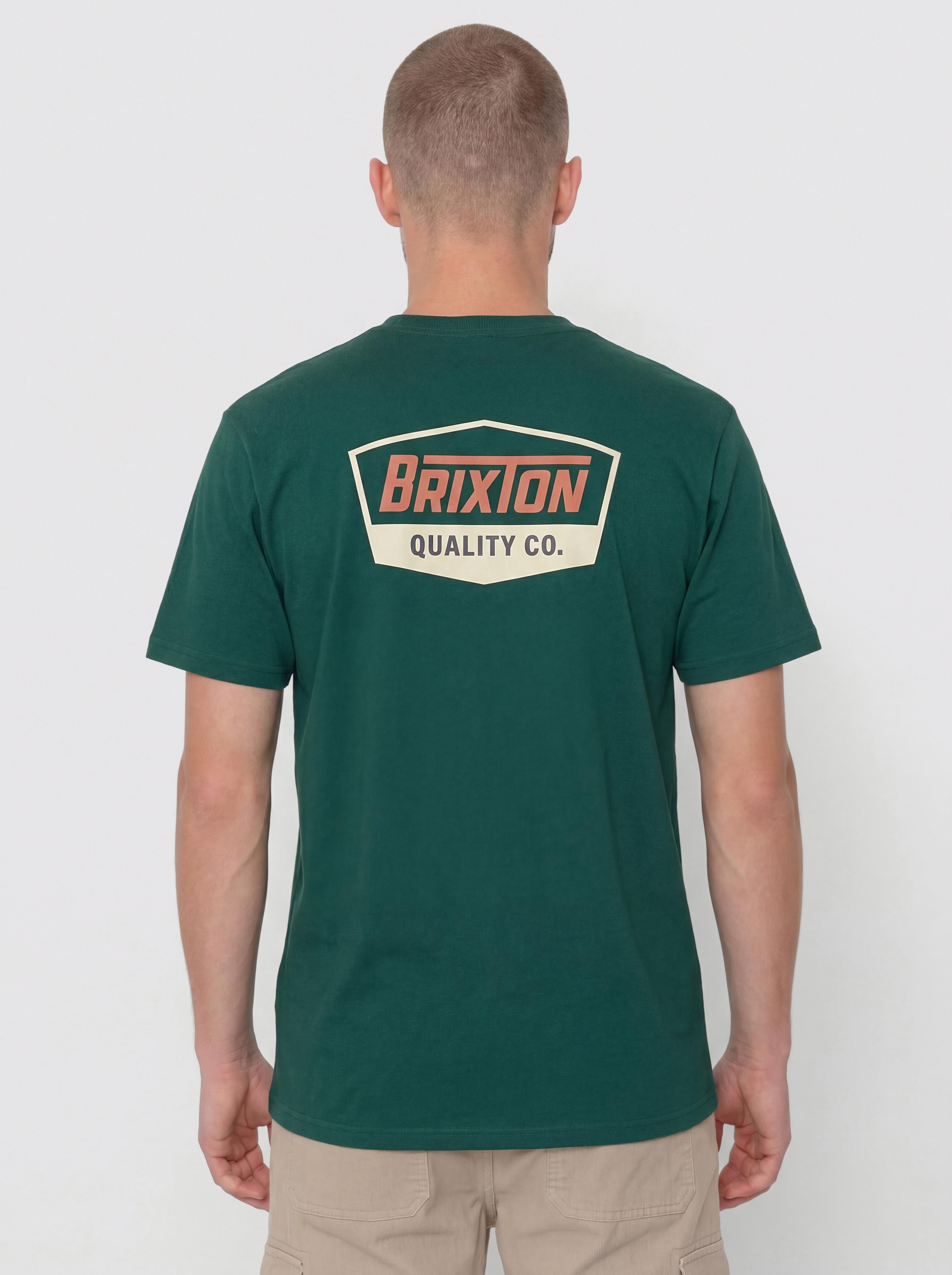 T-shirt Brixton Regal Stt (deep emerald/rust/sand)