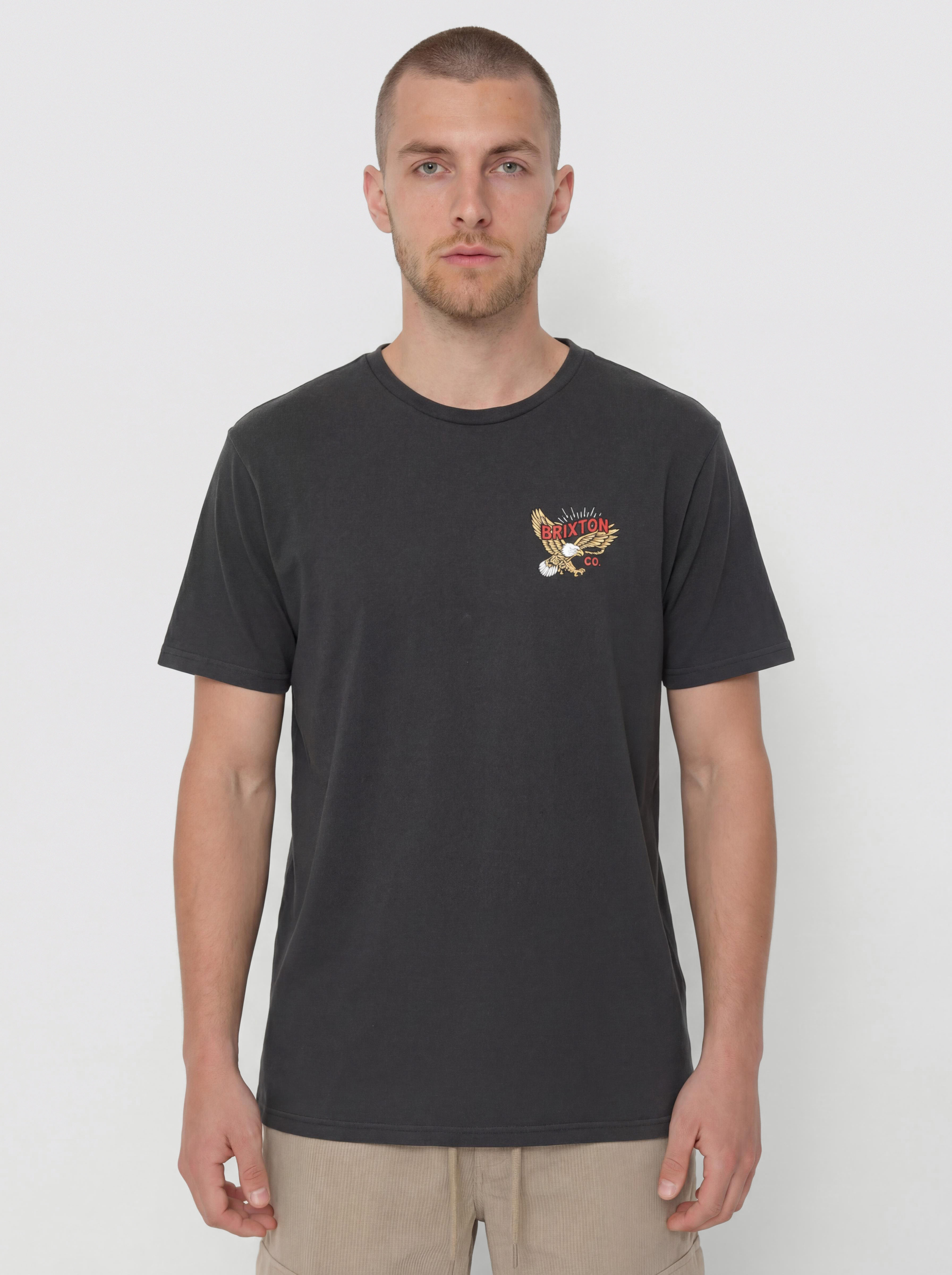 T-shirt Brixton Keller Stt (black worn wash)