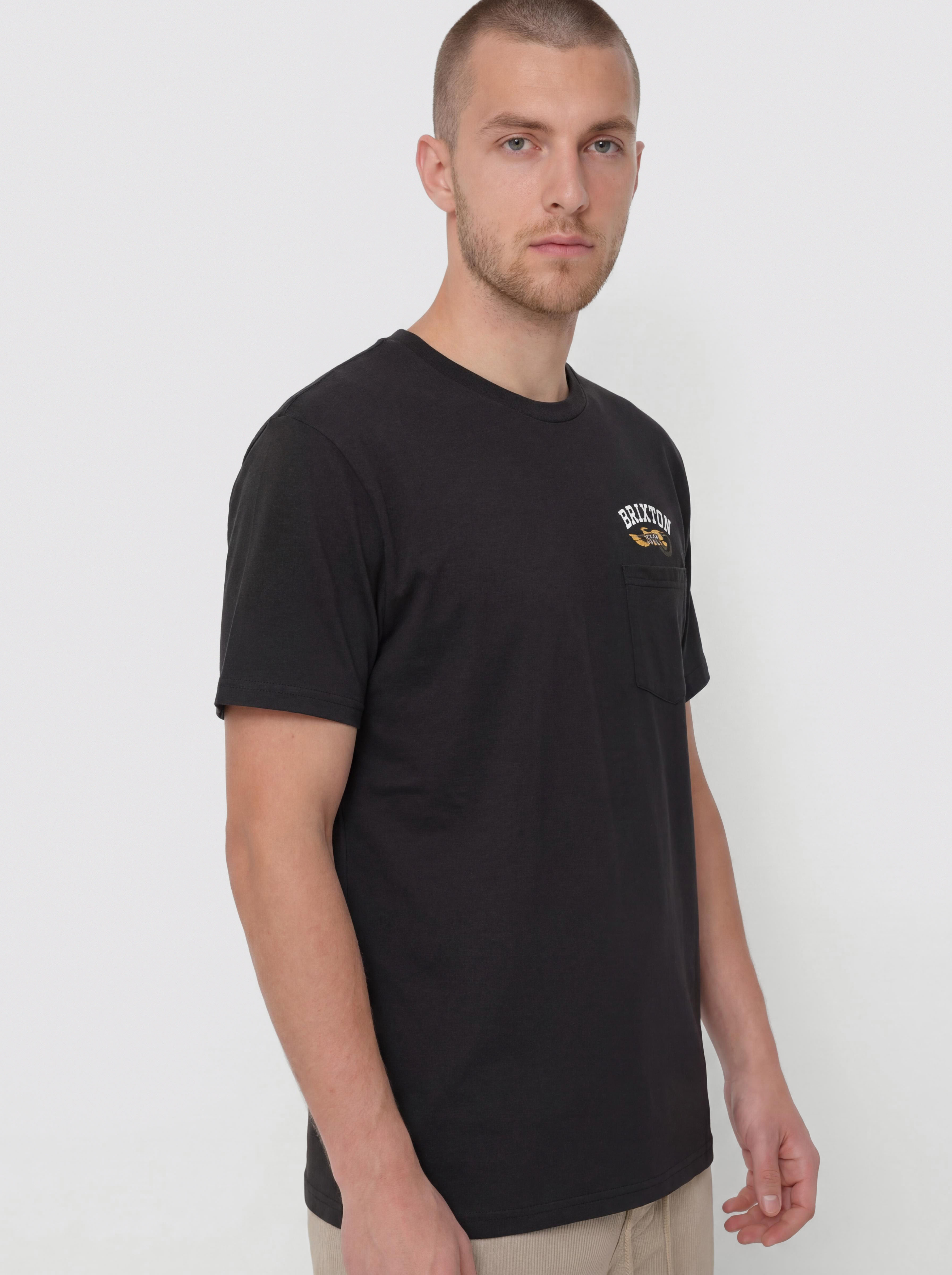 T-shirt Brixton Roller Tlrt Pkt (black)