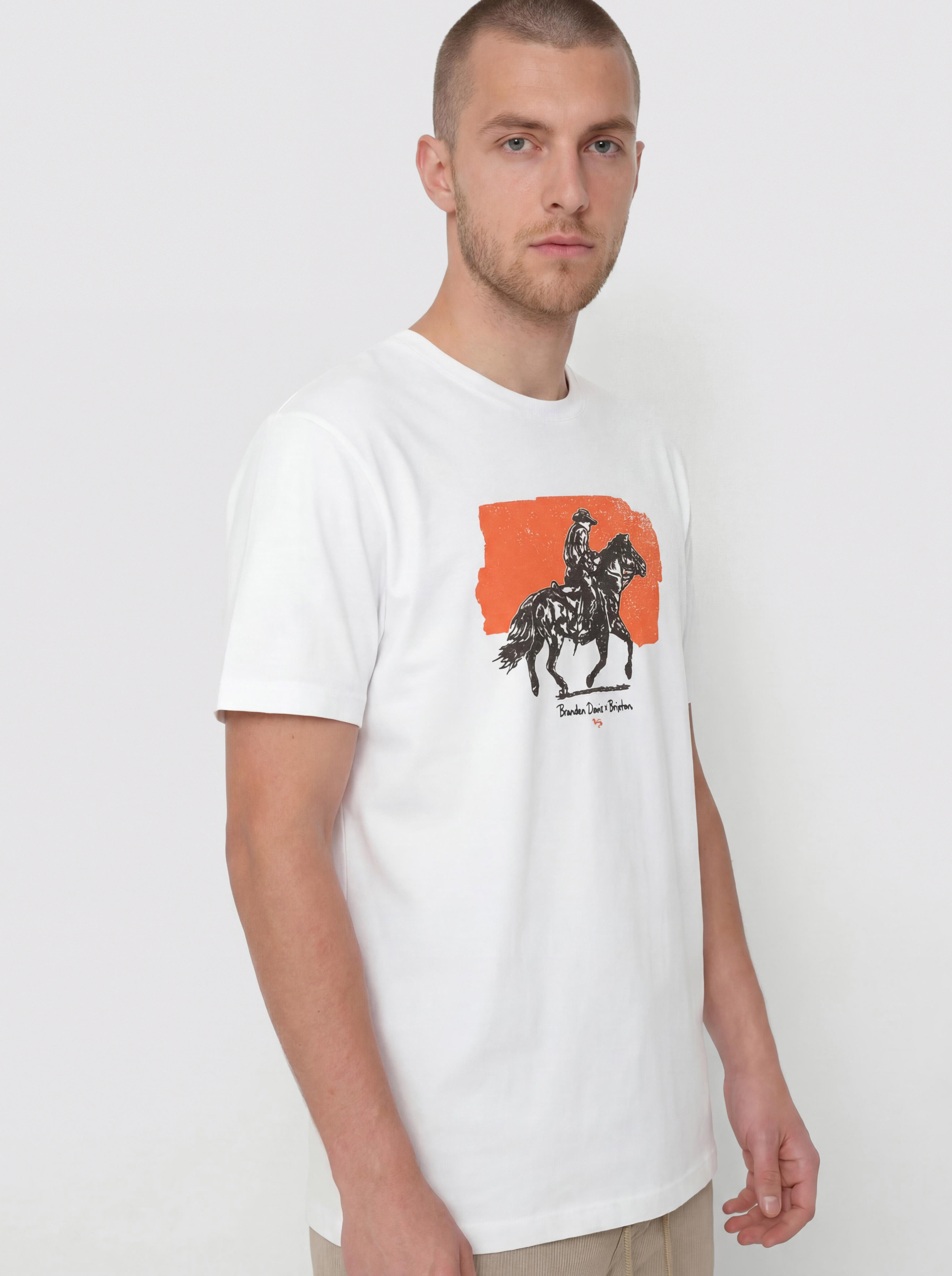 T-shirt Brixton Duston Std (white)