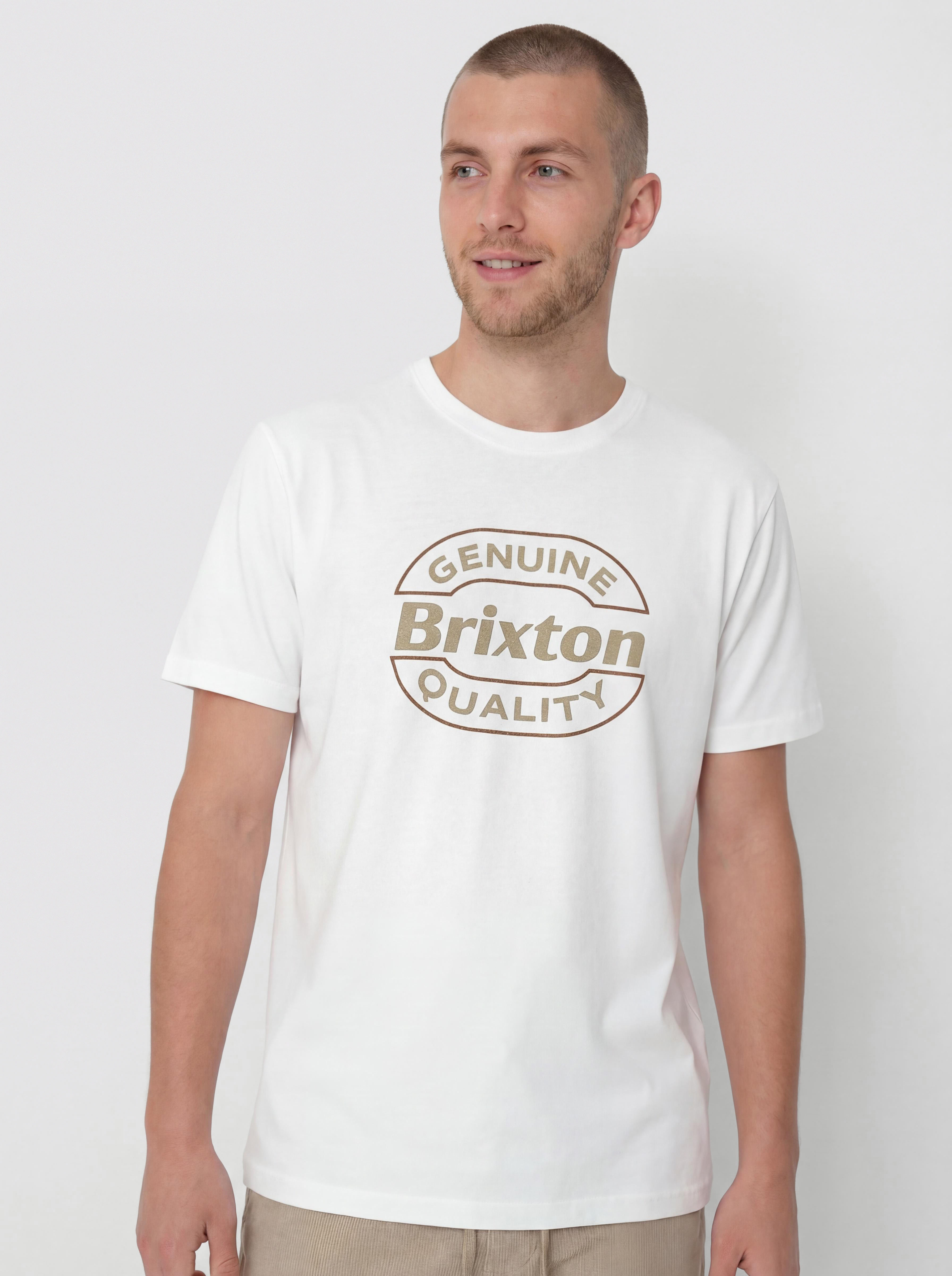 T-shirt Brixton Keaton Tlrt (white/red)