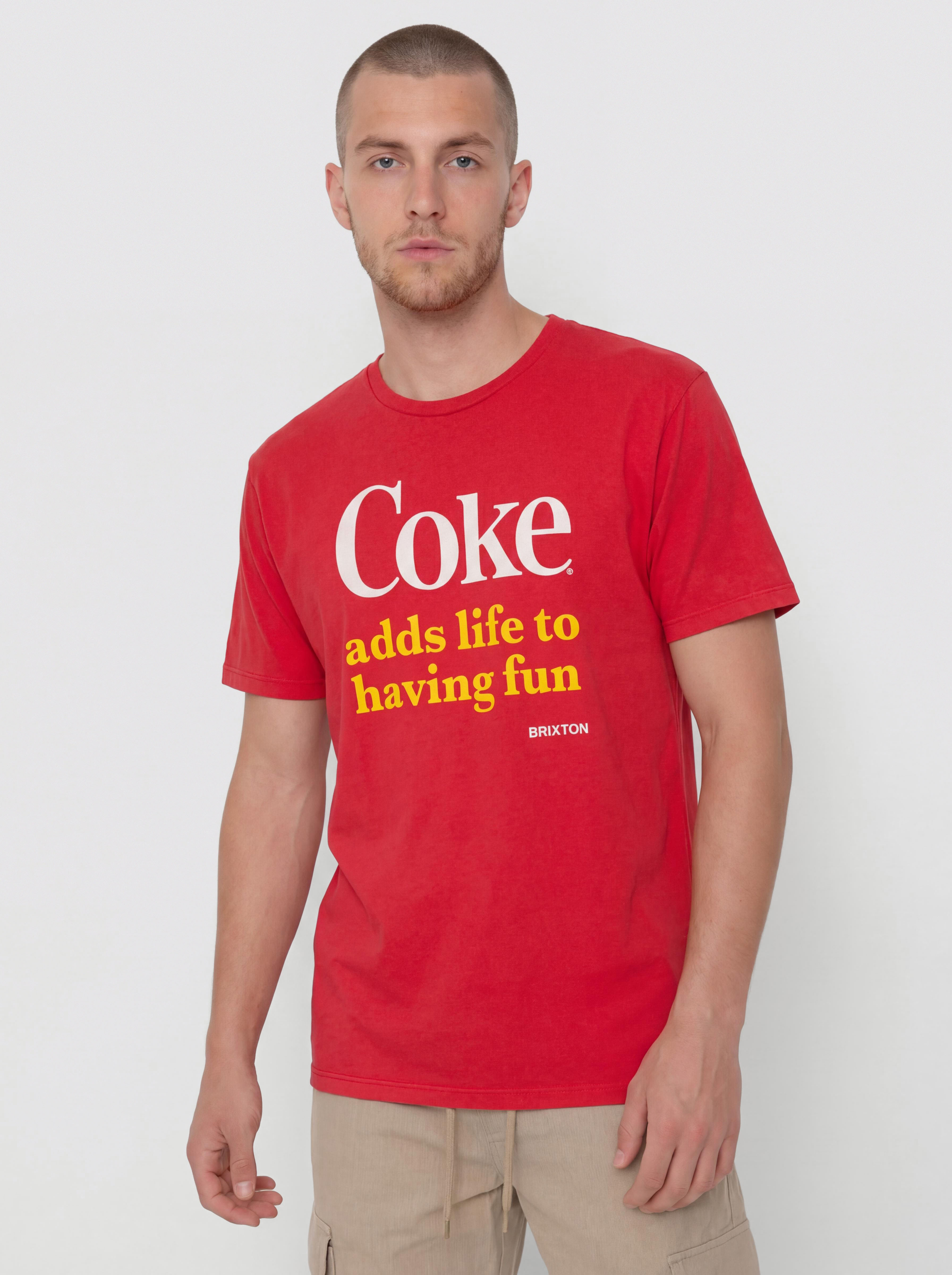 T-shirt Brixton Coca-Cola Having Fun (cokered)