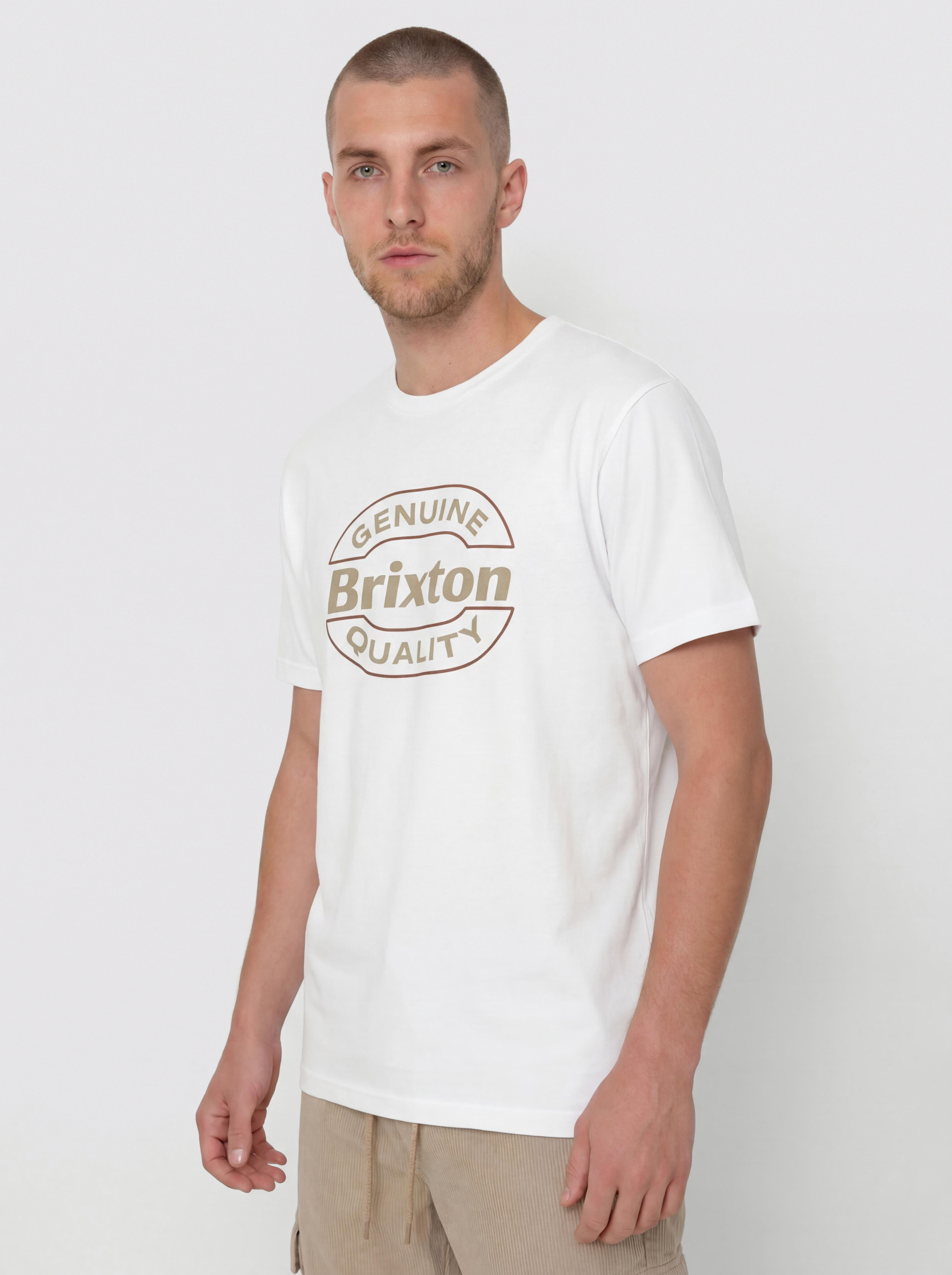 T-shirt Brixton Keaton Tlrt (white/red)