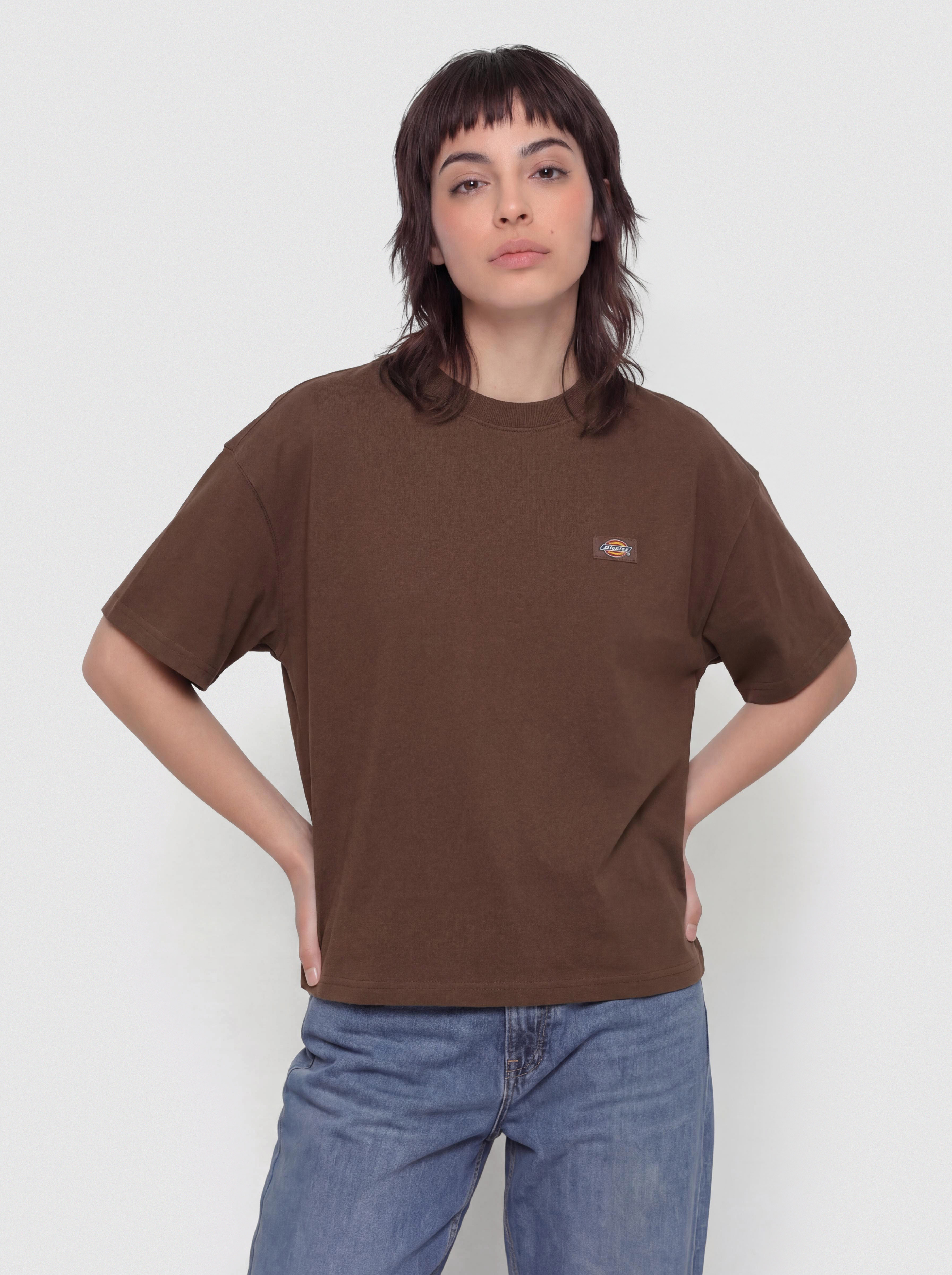 T-shirt Dickies Oakport Boxy Wmn (timber brown)