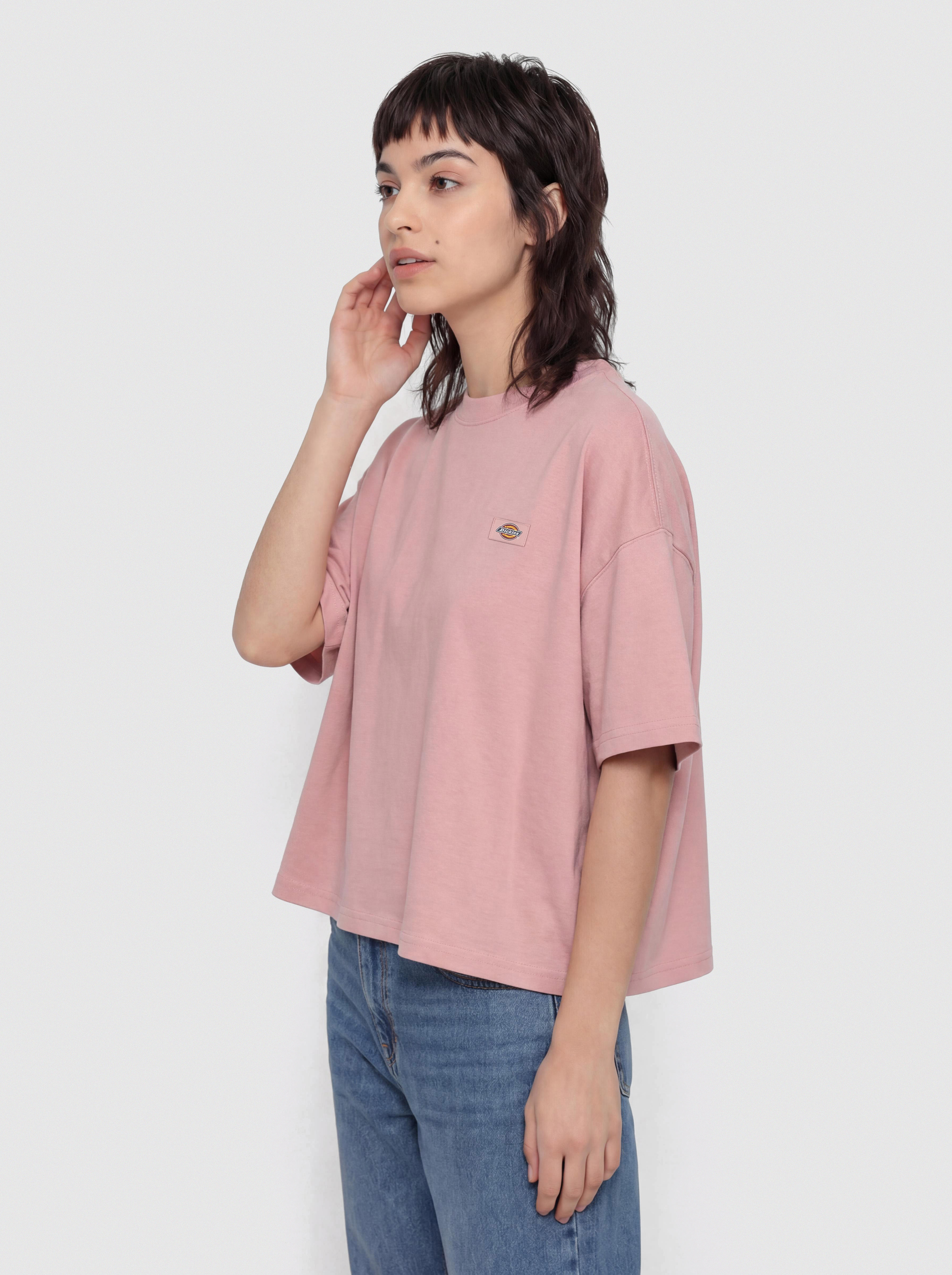 T-shirt Dickies Oakport Boxy Wmn (bridal rose)