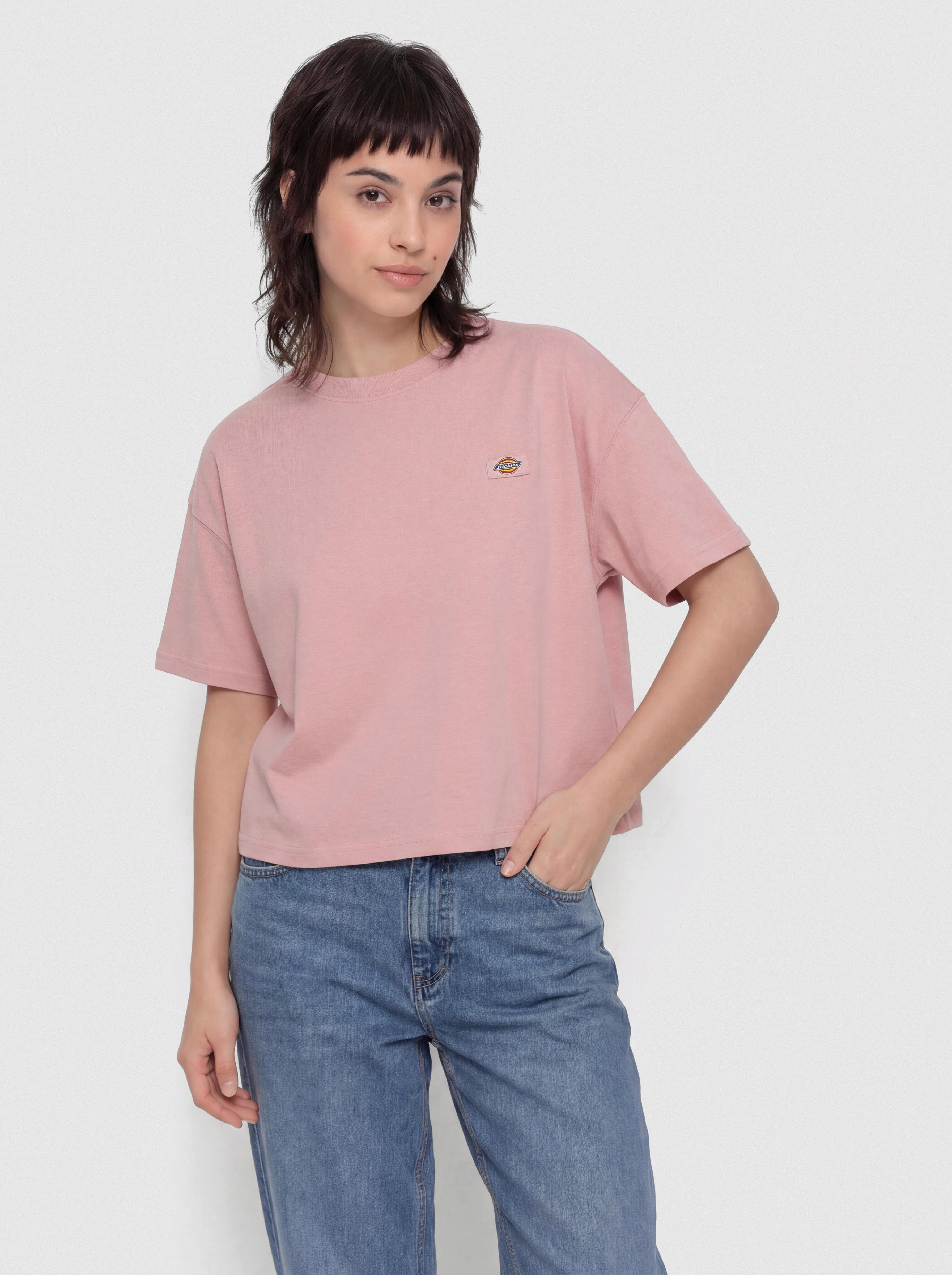 T-shirt Dickies Oakport Boxy Wmn (bridal rose)