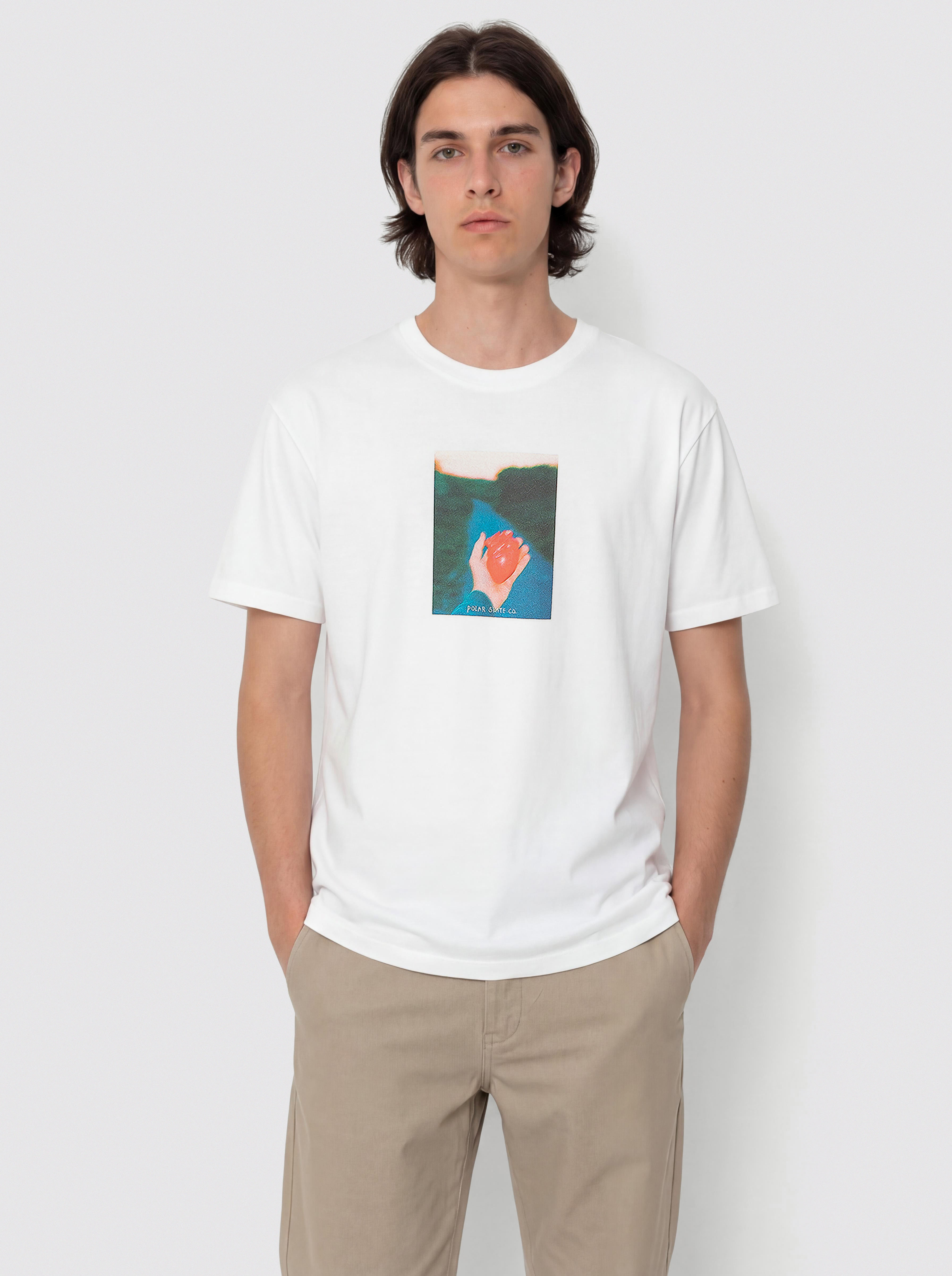 T-shirt Polar Skate Heart In Hand (white)