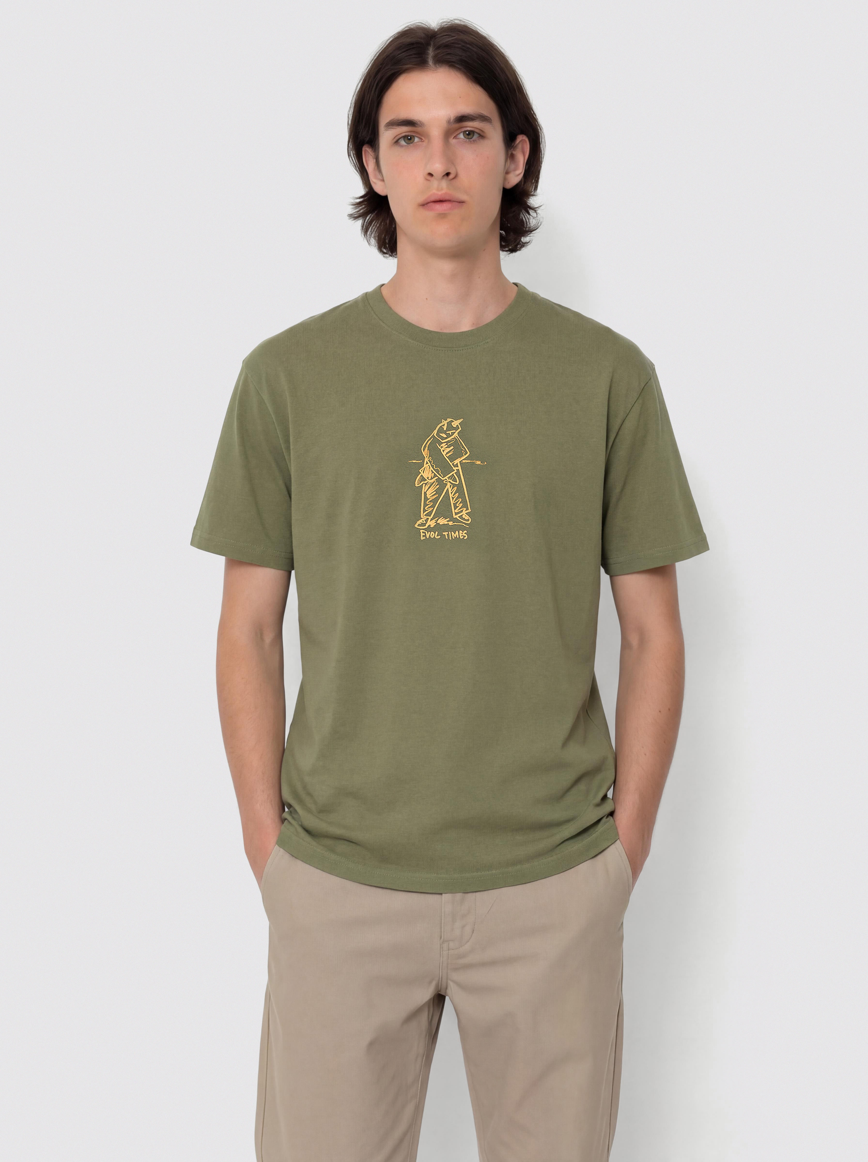 T-shirt Polar Skate Evol Times (army green)