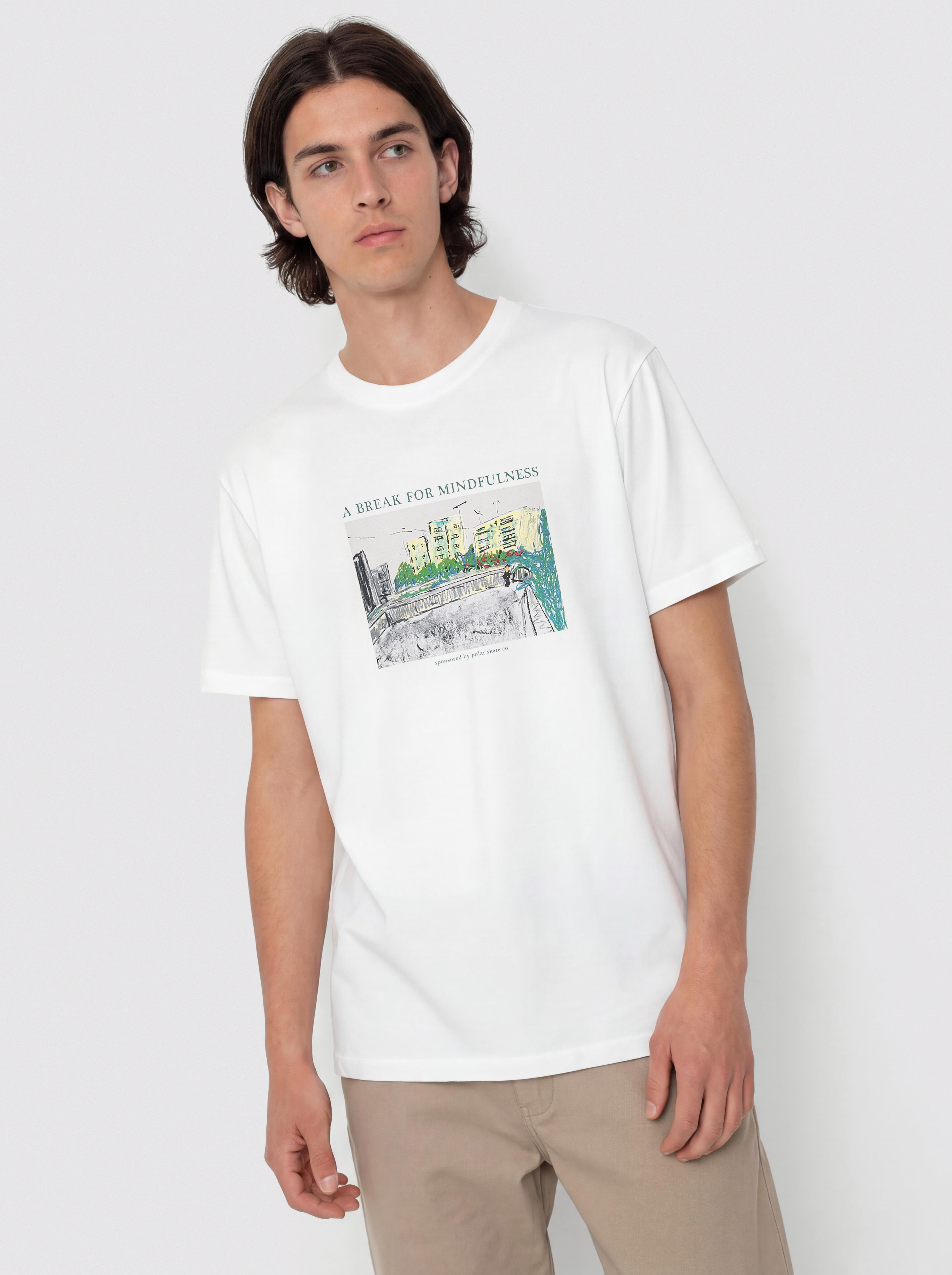 T-shirt Polar Skate Mindfulness (white)