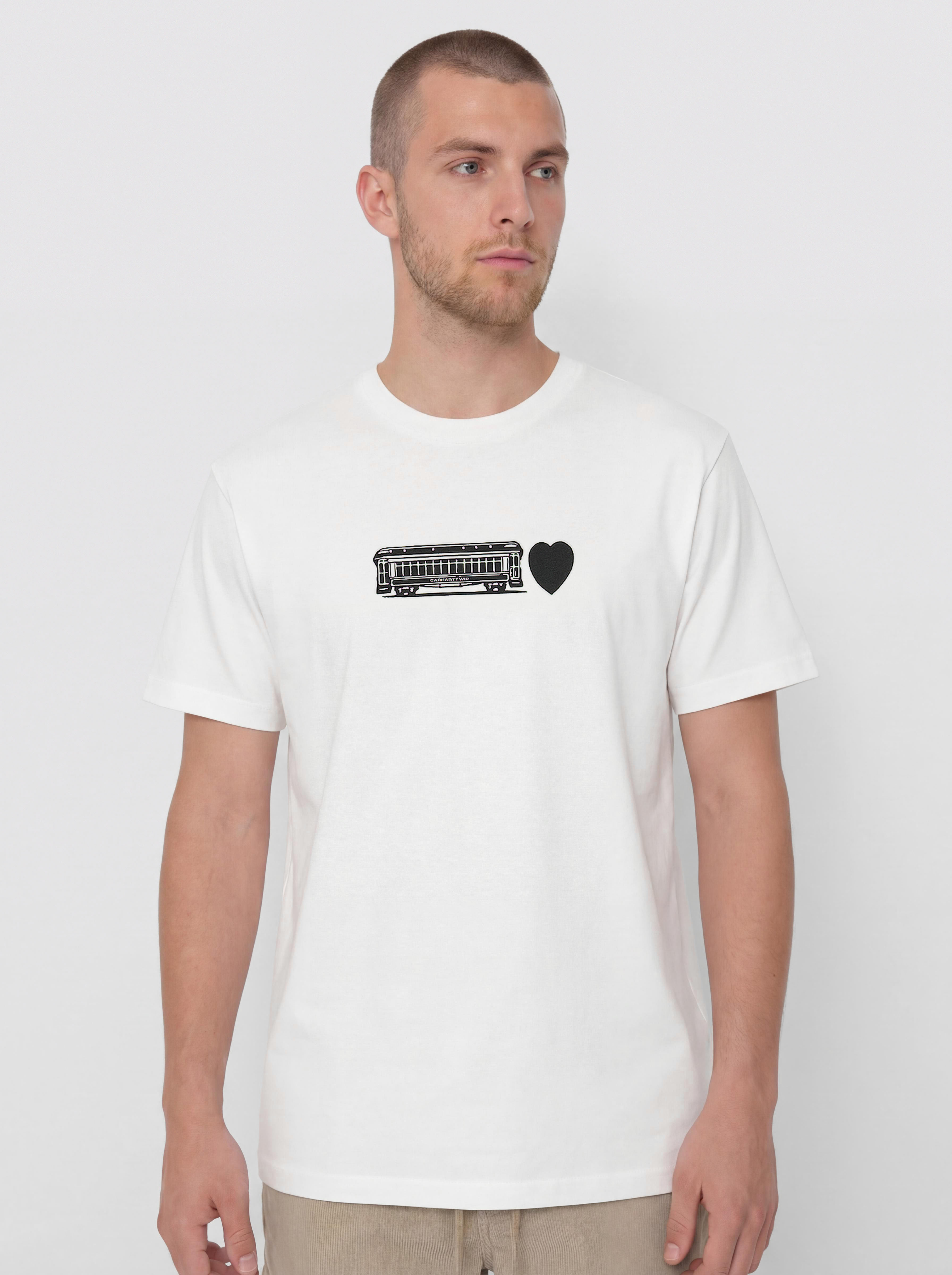 T-shirt Carhartt WIP Deconstructed Label (white)