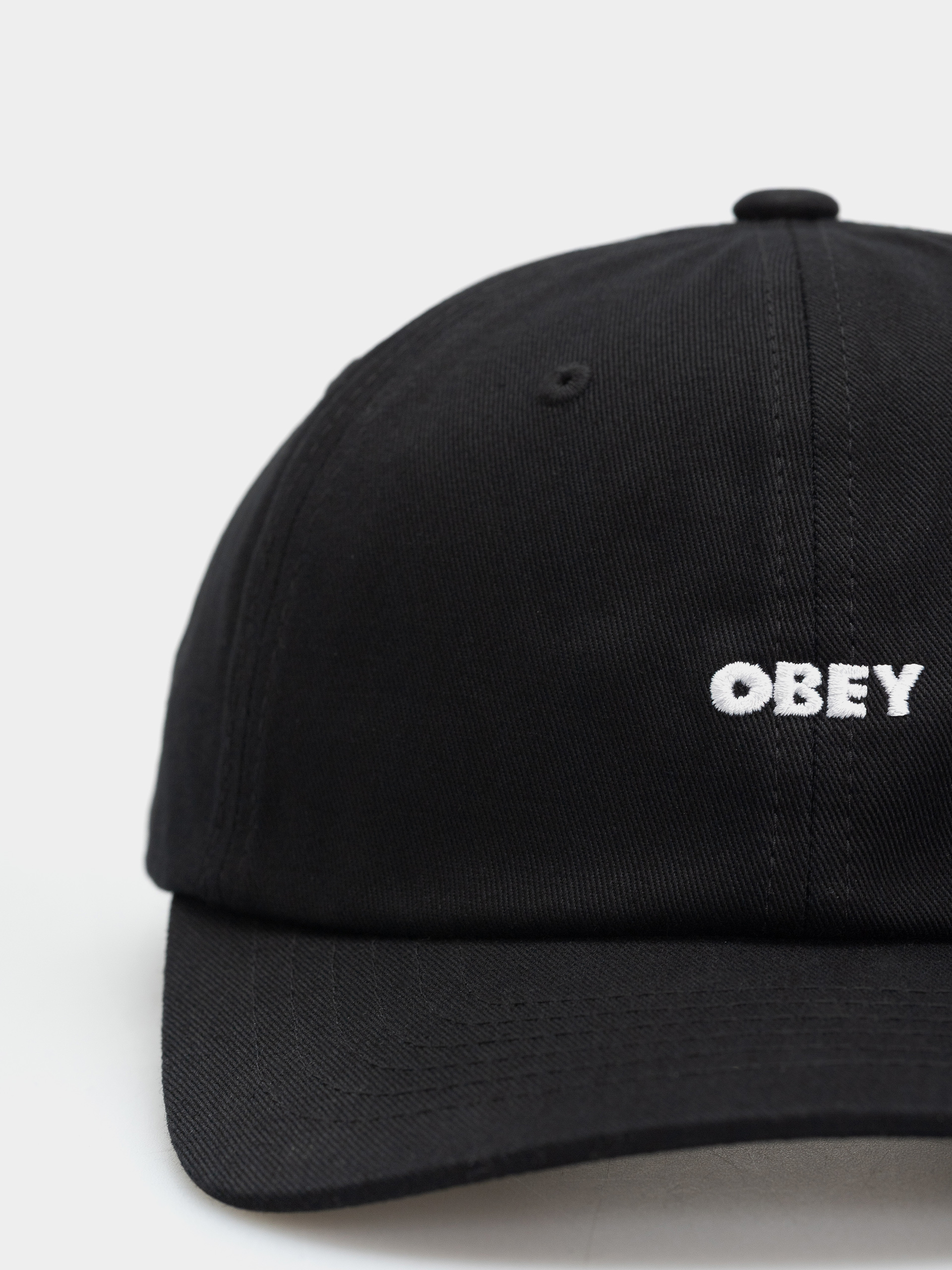 Czapka z daszkiem OBEY Bold Curve 6 Panel (black)
