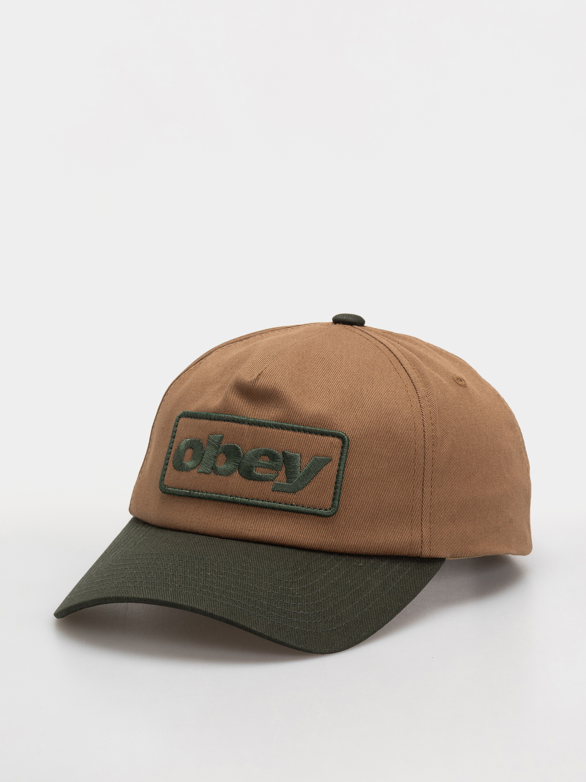 Czapka z daszkiem OBEY Ranch 5 Panel (deep forest multi)