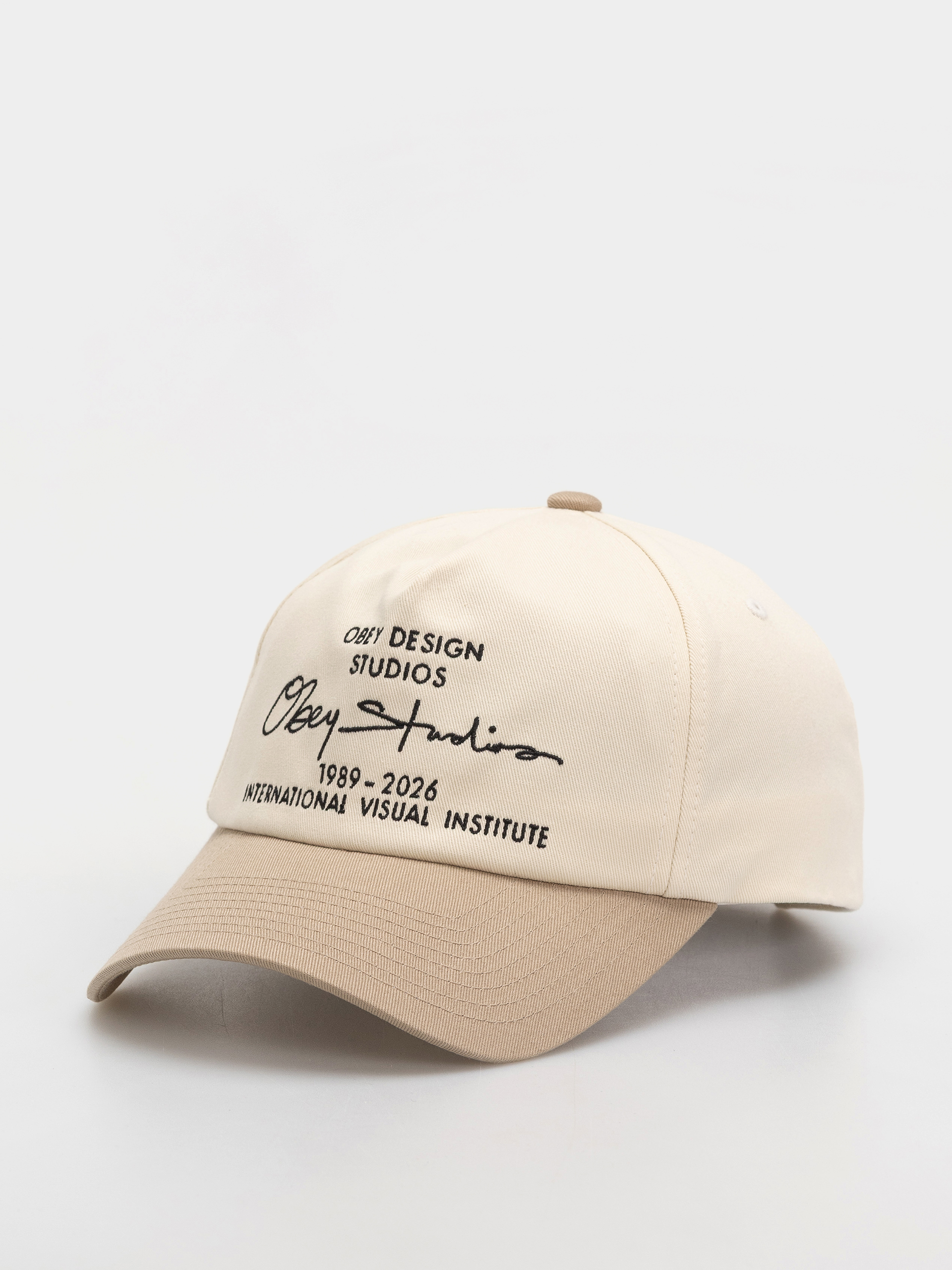 Czapka z daszkiem OBEY Design Studios 5 Panel (pale khaki multi)